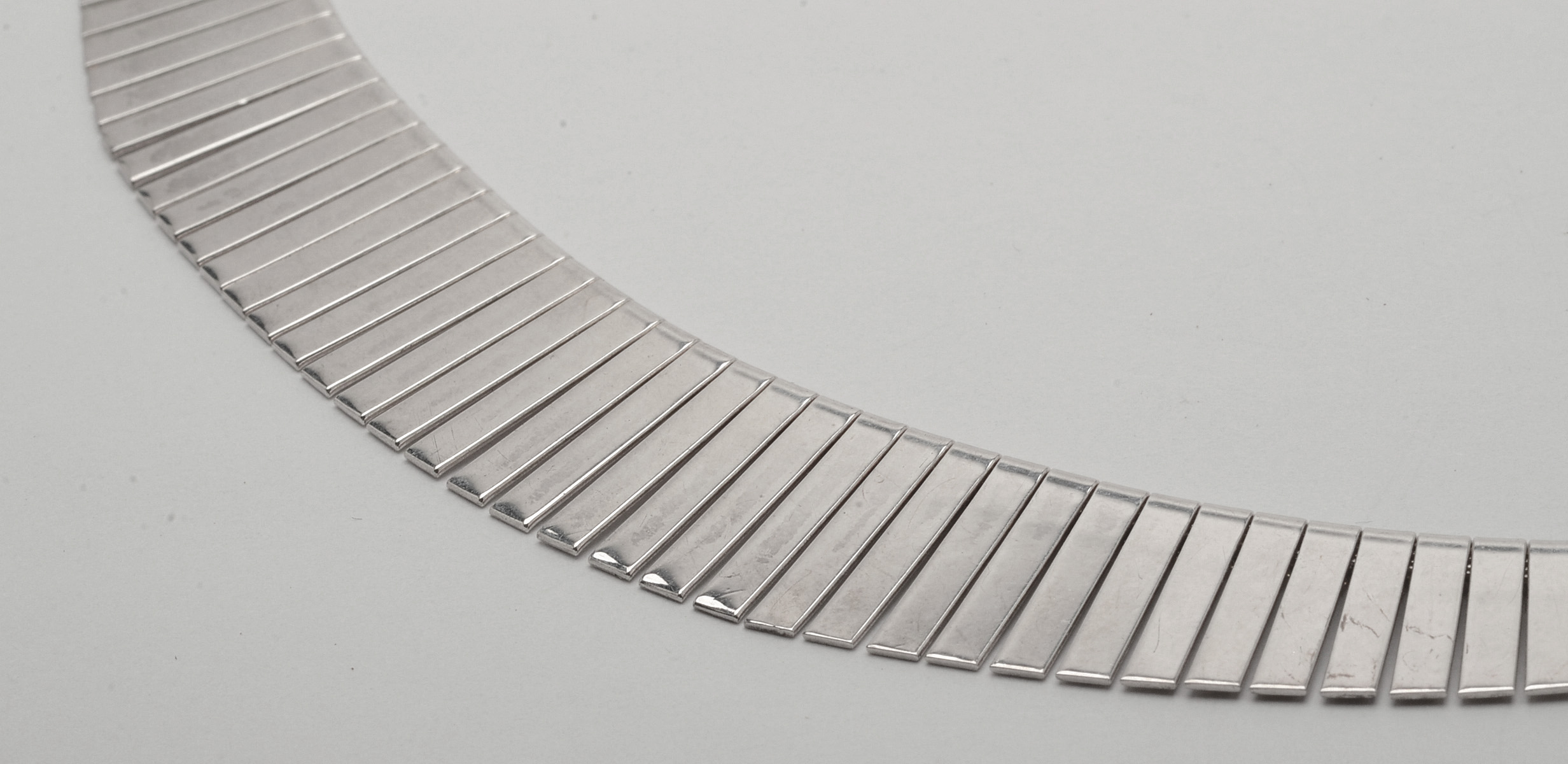 Vintage Italian Sterling Silver Cleopatra Style Choker Necklace