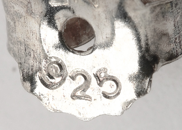 Sterling Silver and Garnet Necklace and Pierced Drop Earrings