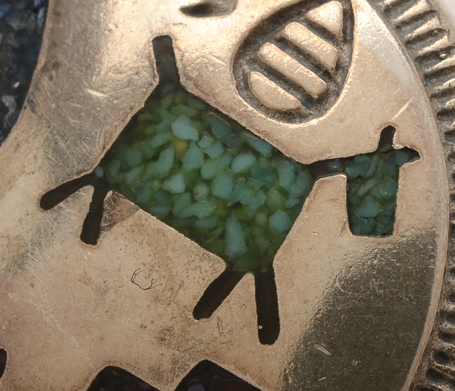 Carolyn Pollack Sterling Inlaid Storyteller Pierced Earrings