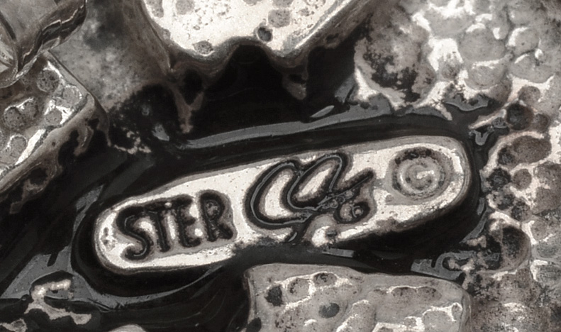 Carolyn Pollack Sterling Inlaid Storyteller Pierced Earrings