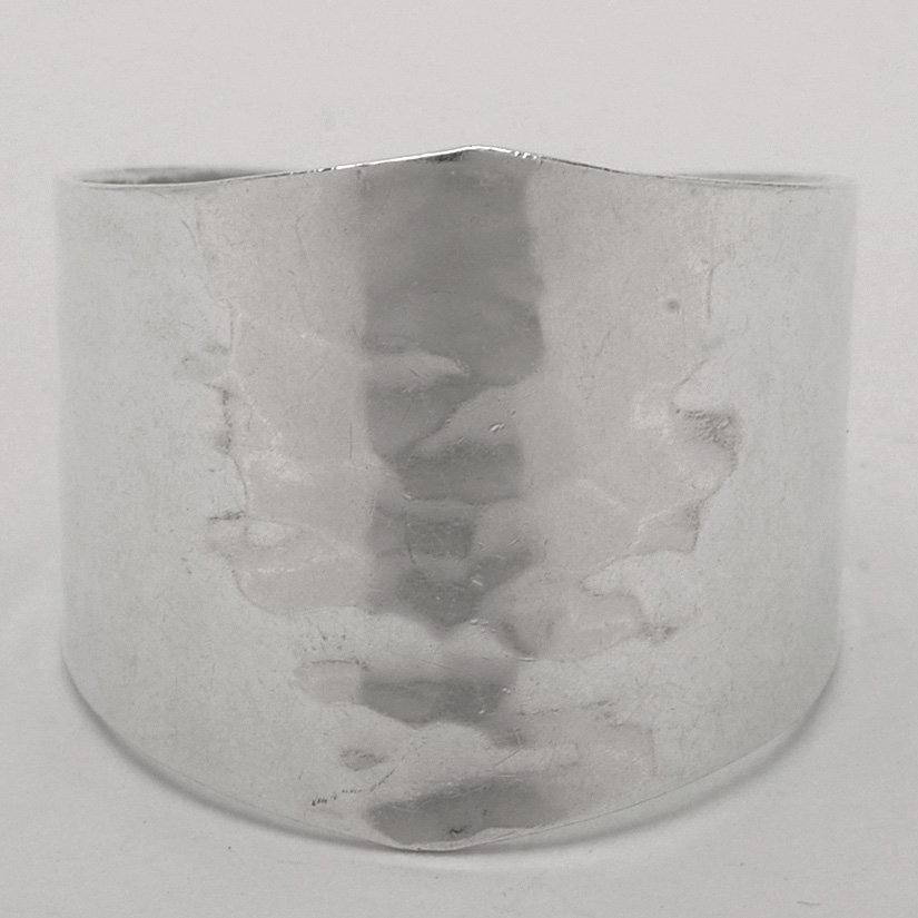 D. Etsitty Native American Navajo Hammered Sterling Silver Ring