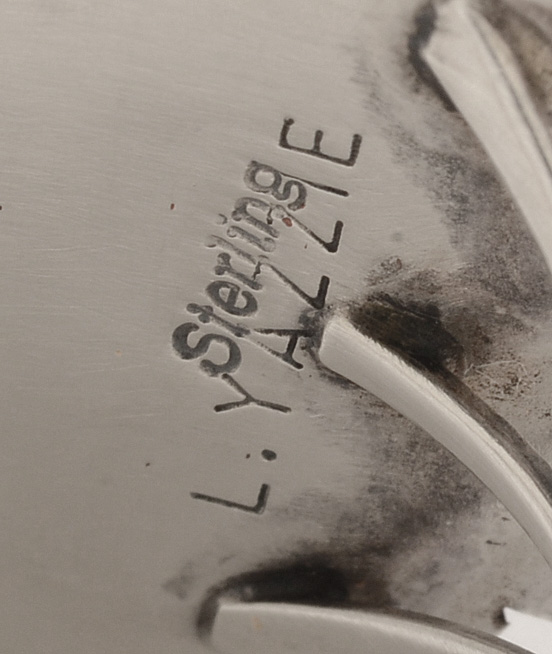 L. Yazzie Native American Navajo Sterling Silver and Onyx Ring