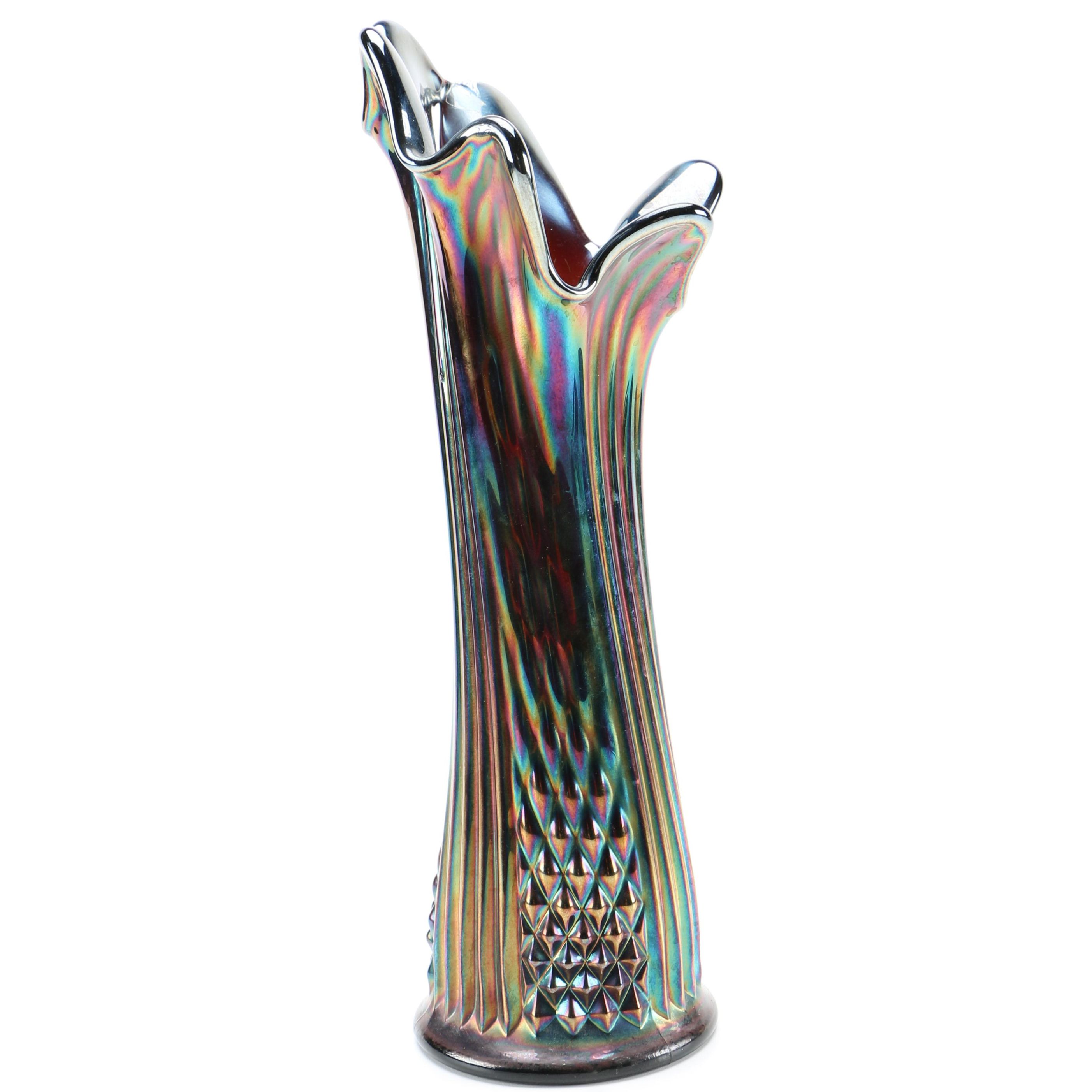 Fenton Carnival Glass Vase