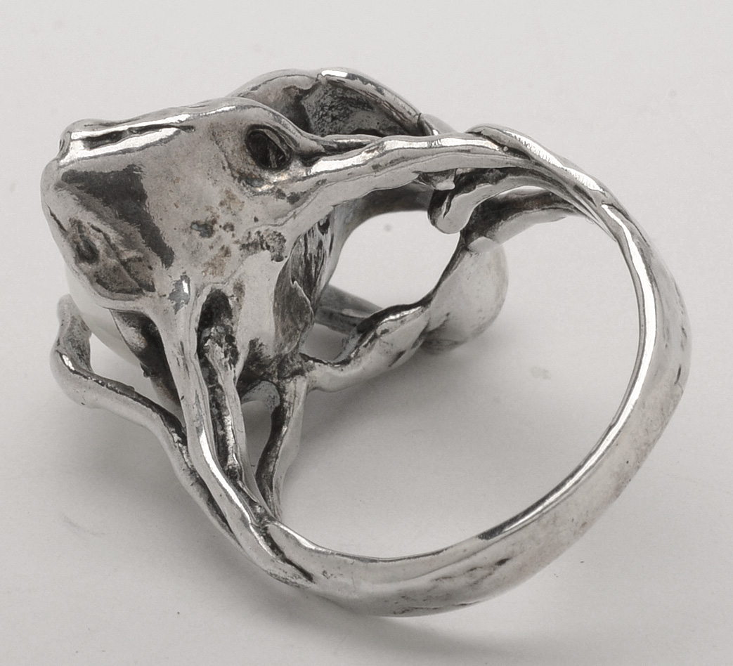 Israeli Sterling Silver Cultured Freshwater Pearl Ring