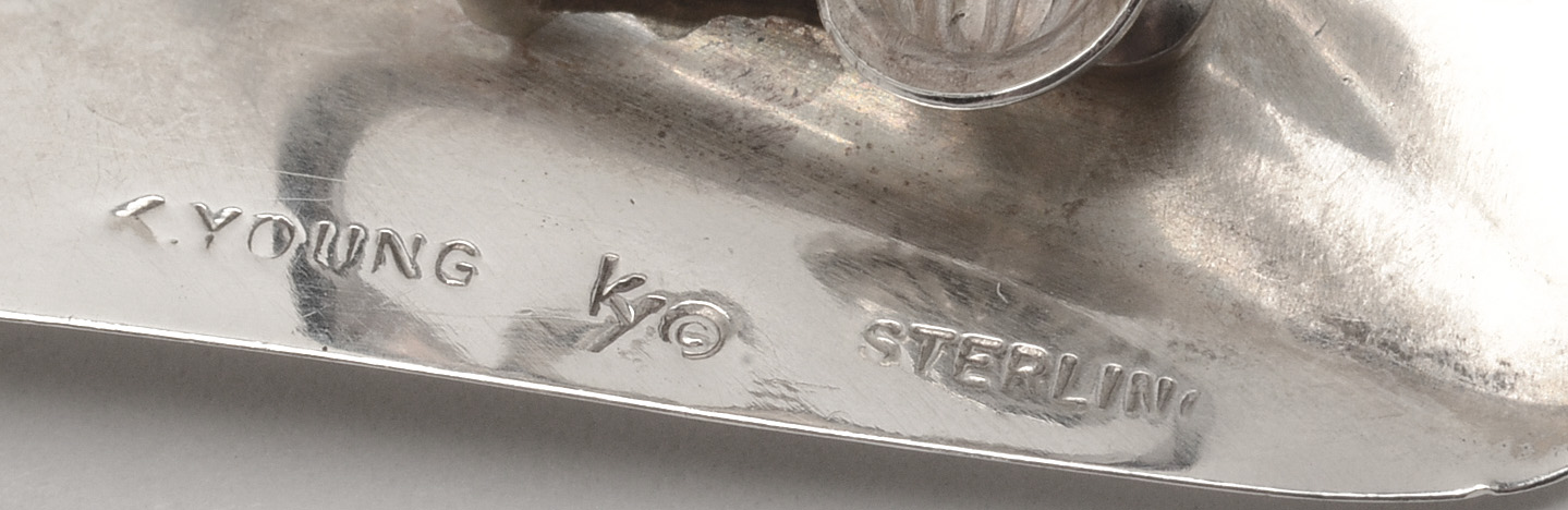 Three Pair of Sterling and 950 Silver Clip-On Earrings