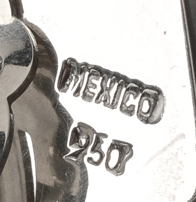 Three Pair of Sterling and 950 Silver Clip-On Earrings