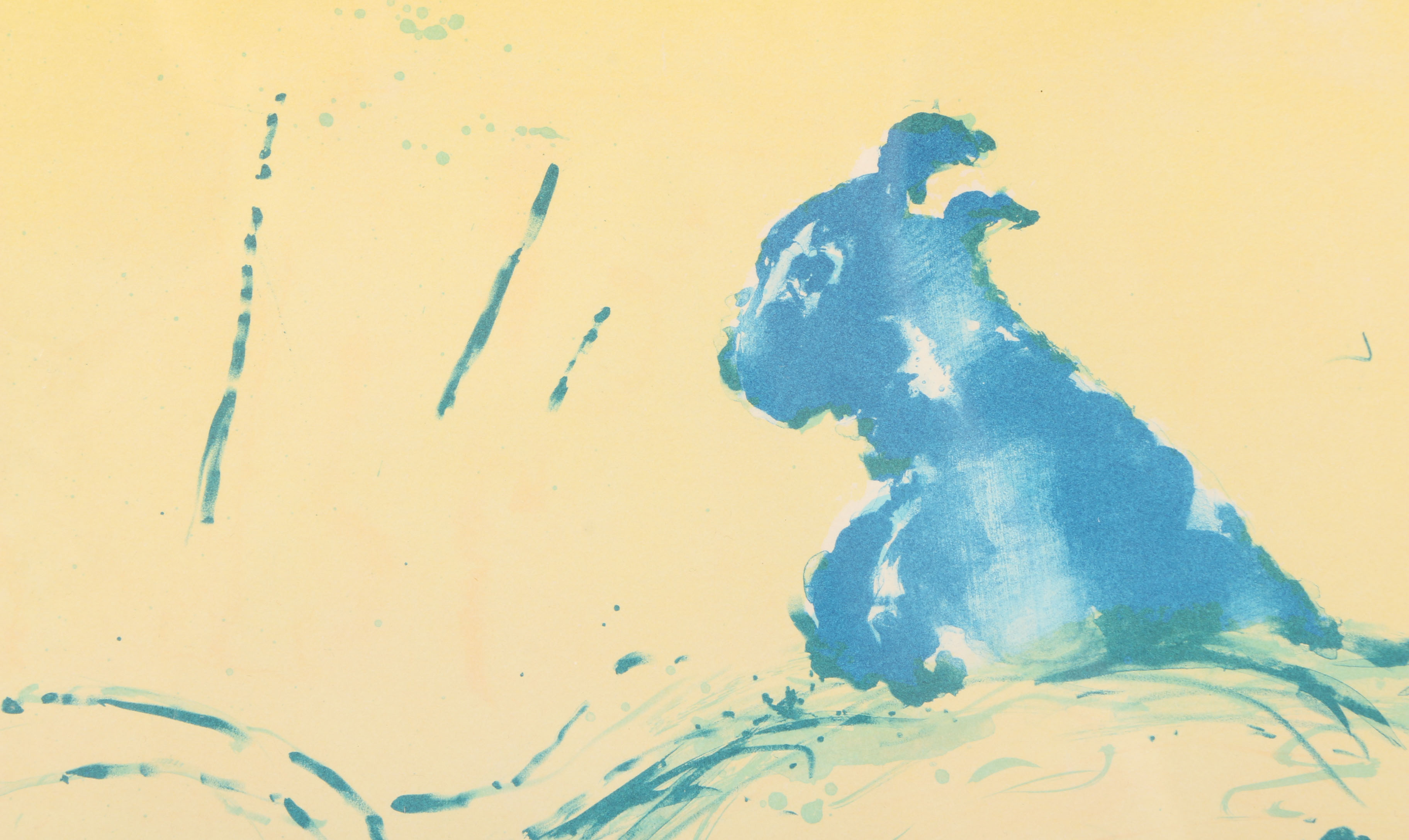 After Marc Chagall Lithograph on Paper "The Wolf Pit" from "Daphnis & Chloé" Series