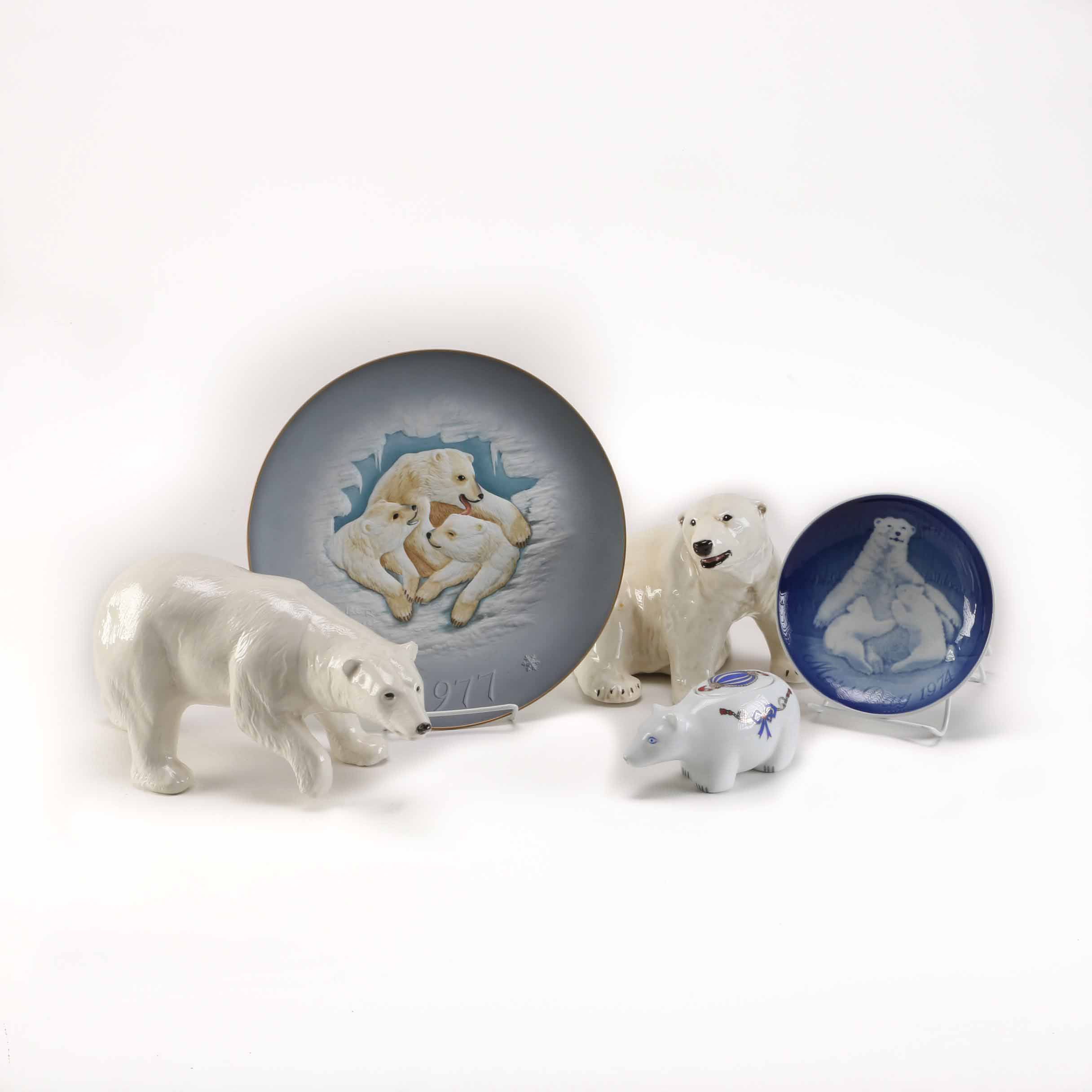 Polar Bear Décor Including Hutschenreuther and B&G Plates