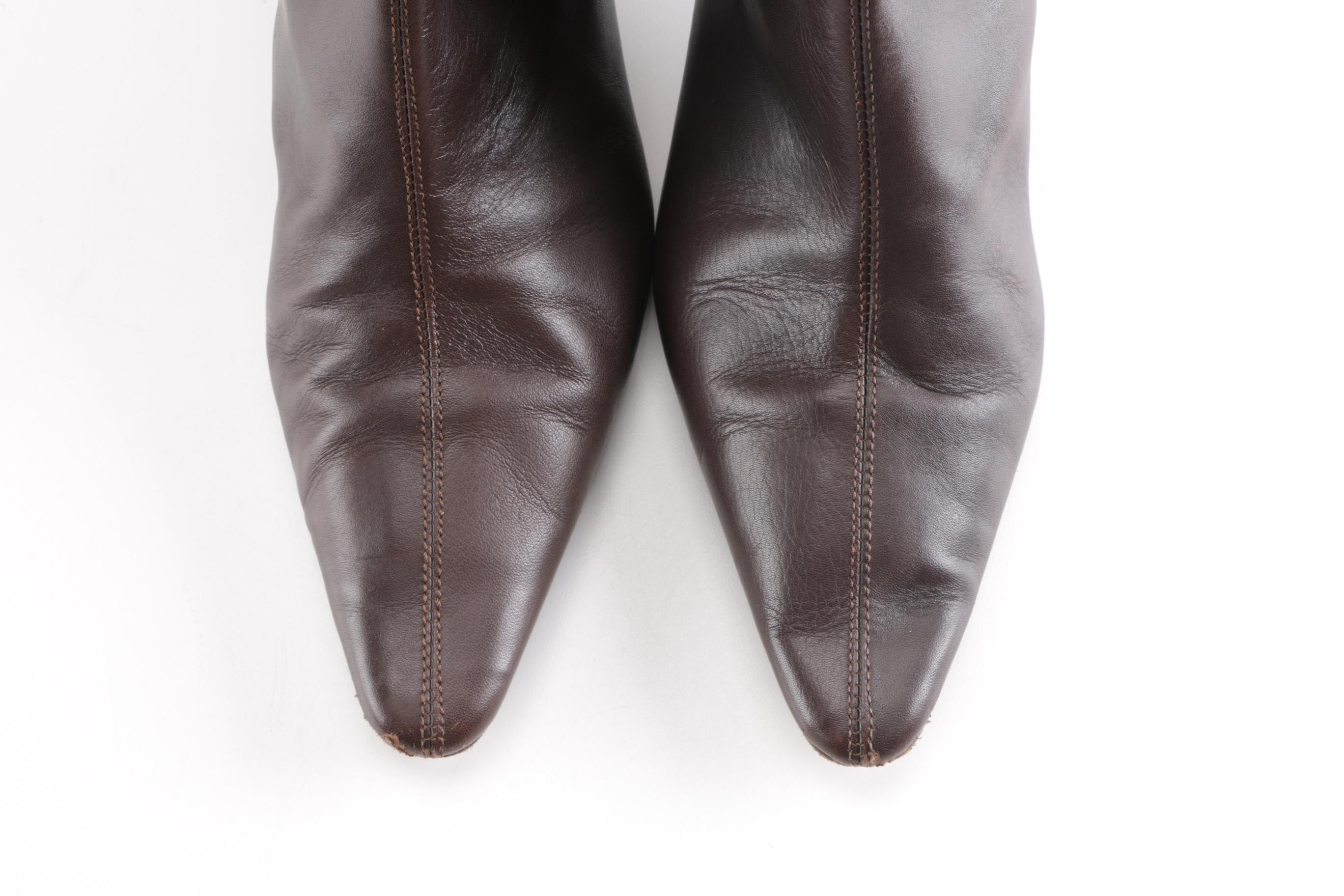 Leather J. Crew Boots