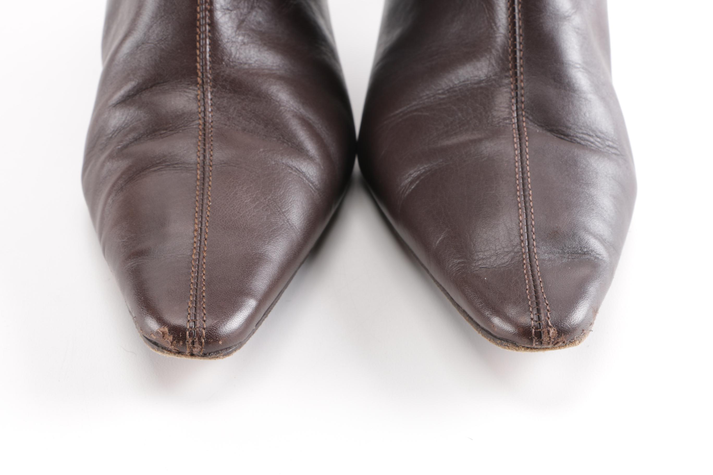 Leather J. Crew Boots
