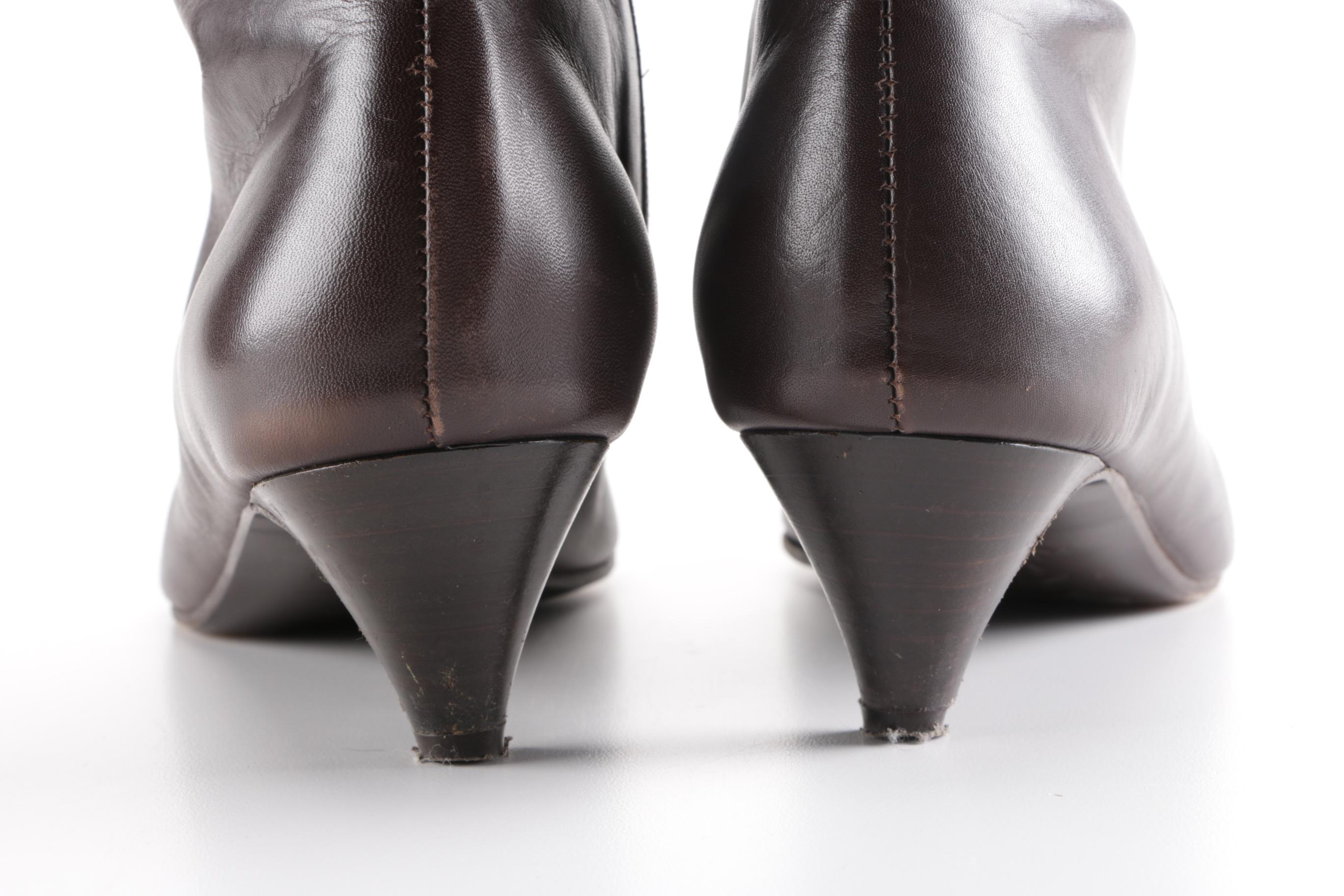 Leather J. Crew Boots