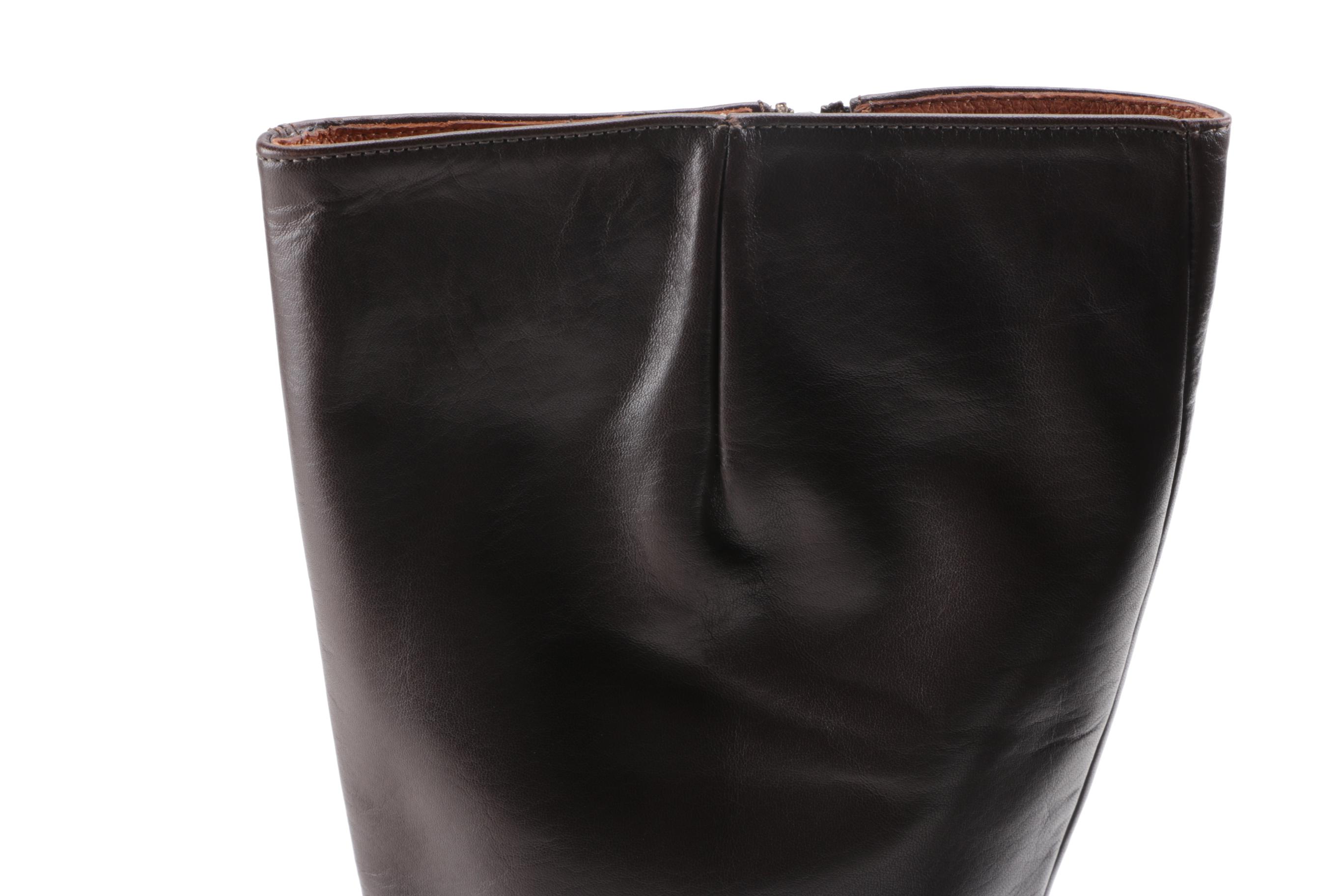 Leather J. Crew Boots