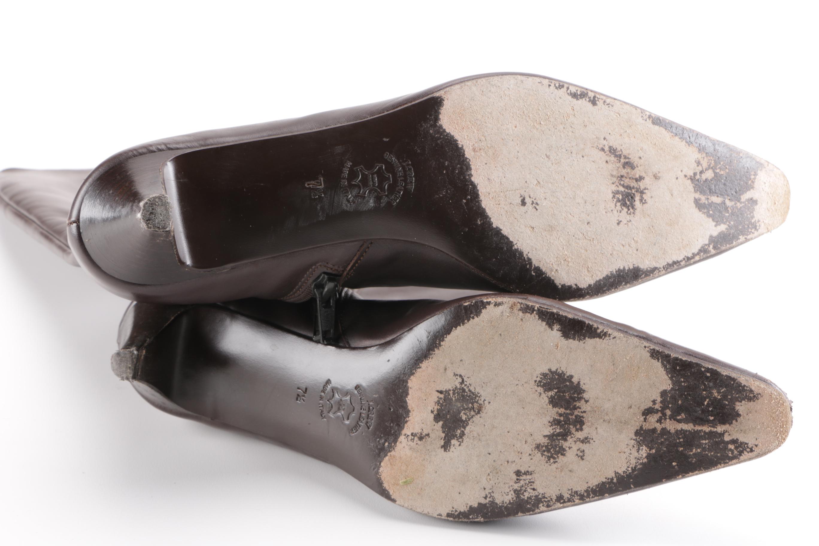 Leather J. Crew Boots