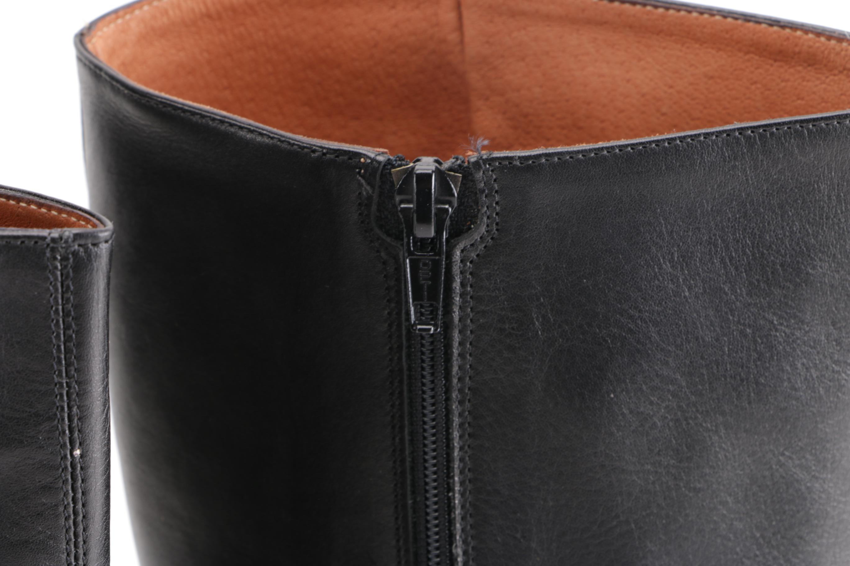 Leather J. Crew Boots