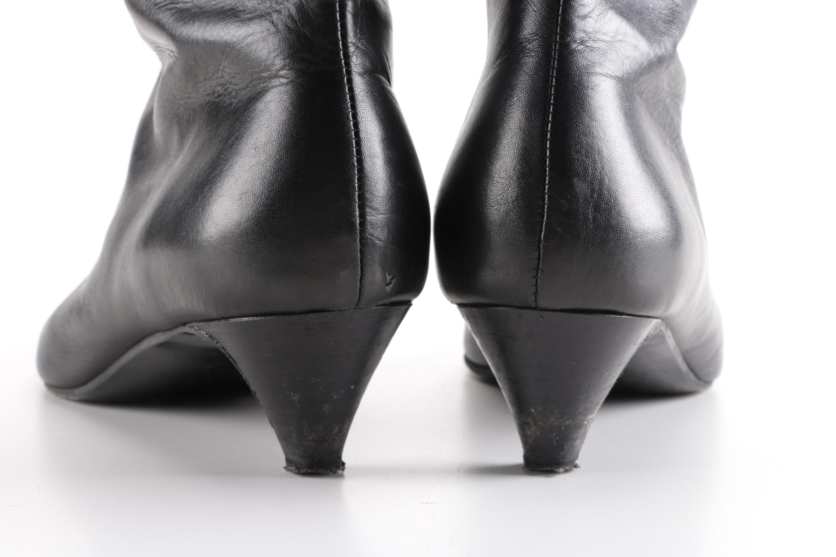 Leather J. Crew Boots