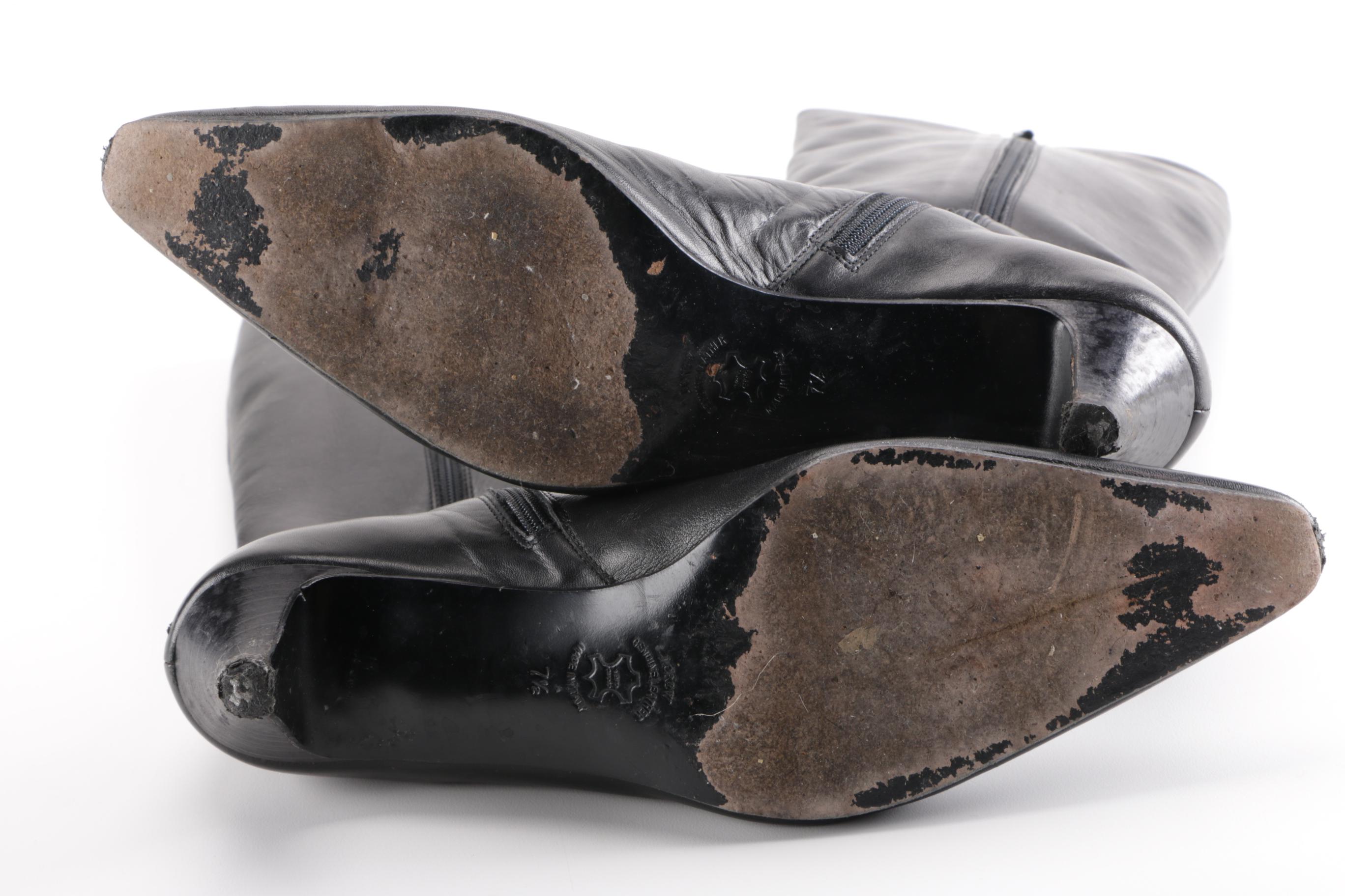 Leather J. Crew Boots