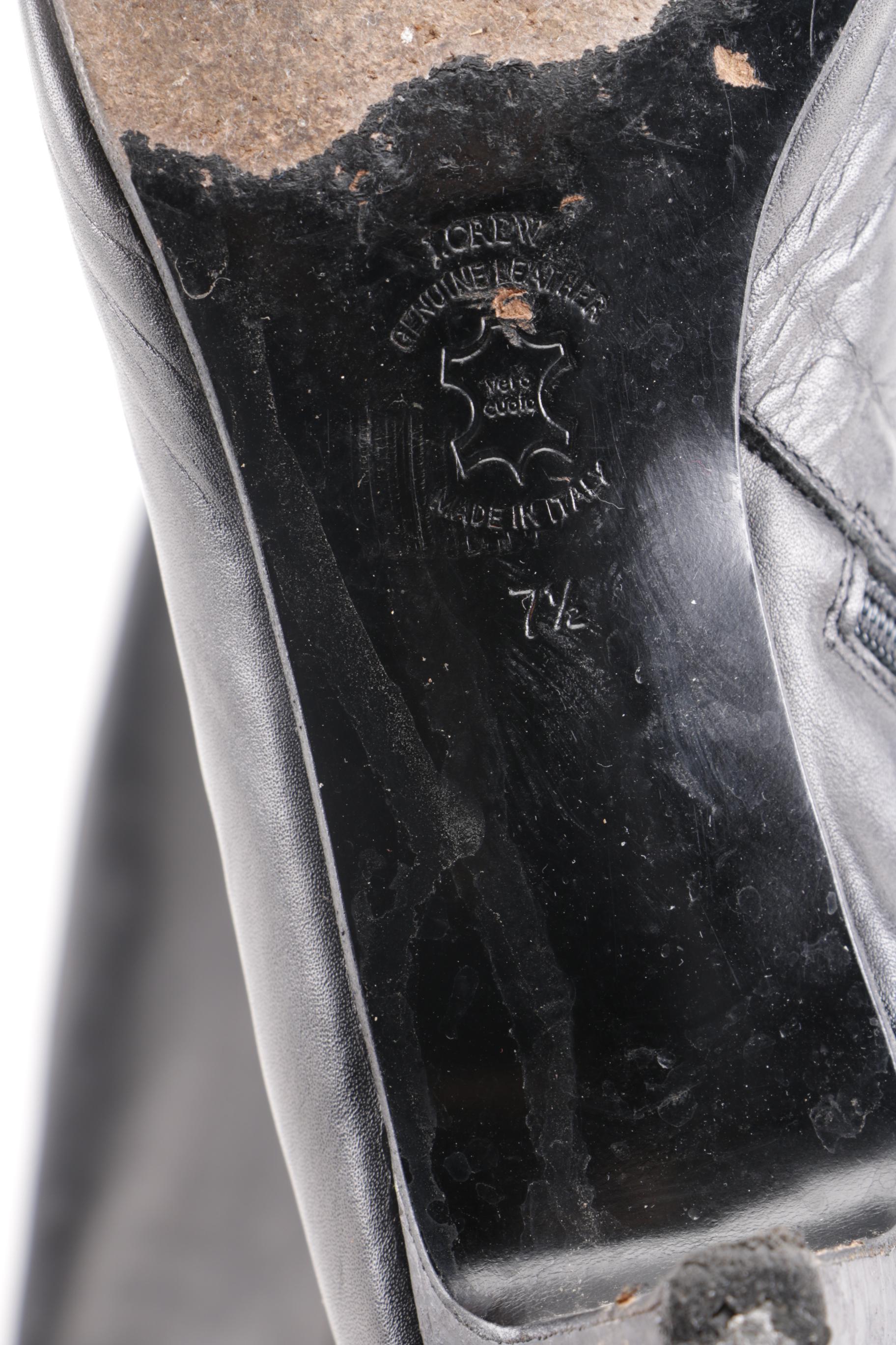 Leather J. Crew Boots