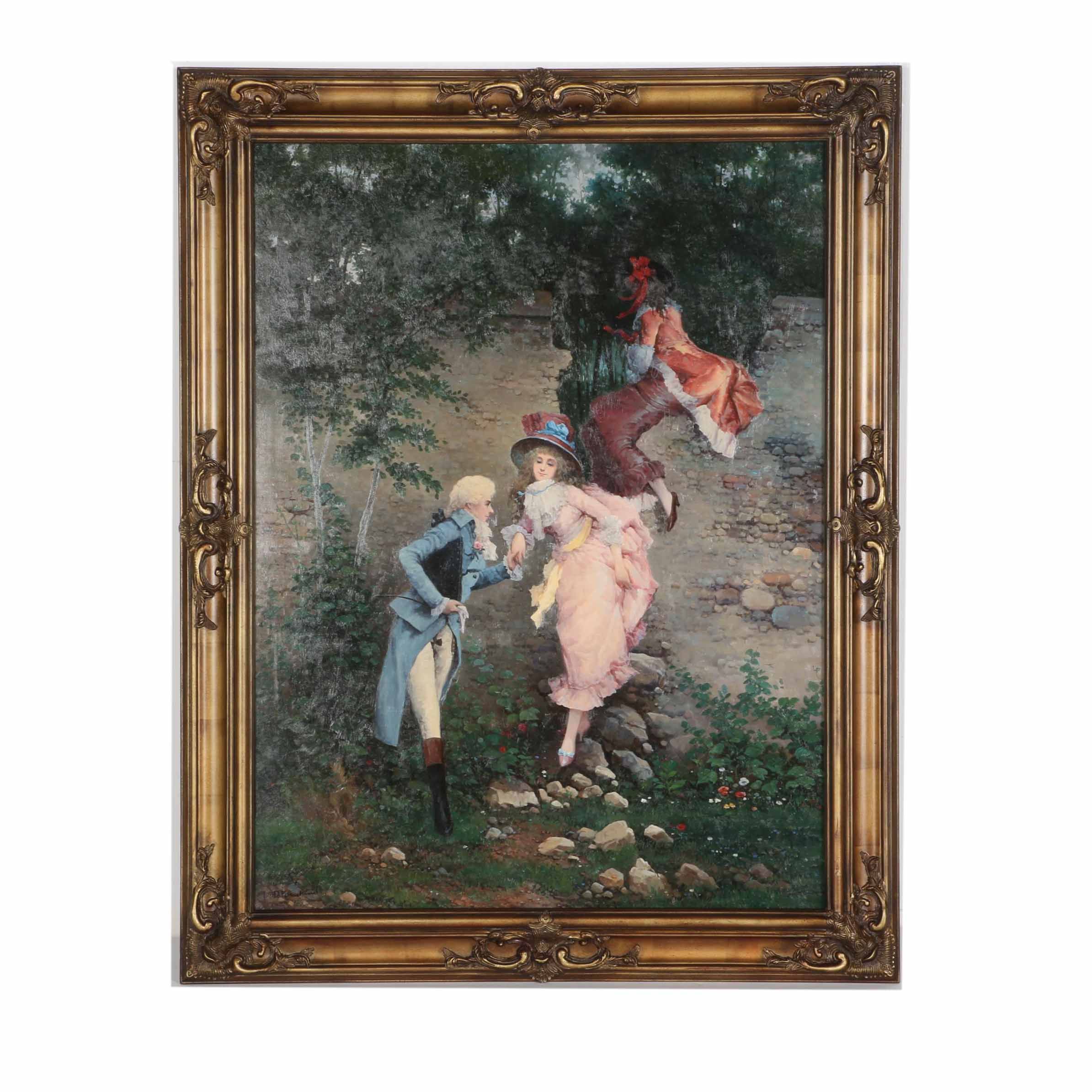 Copy Oil Painting on Canvas after Lucius Rossi