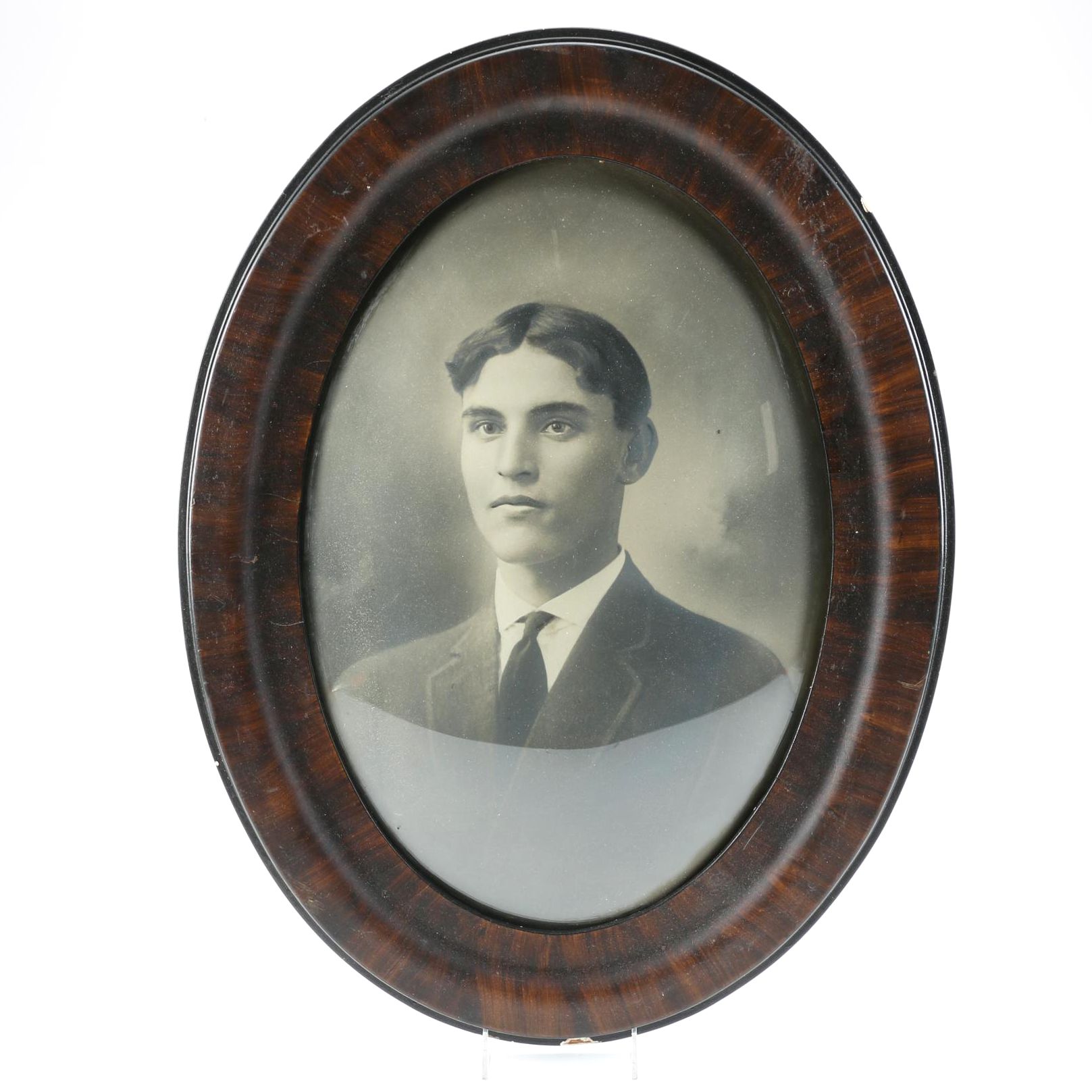Vintage Photograph in Convex Frame