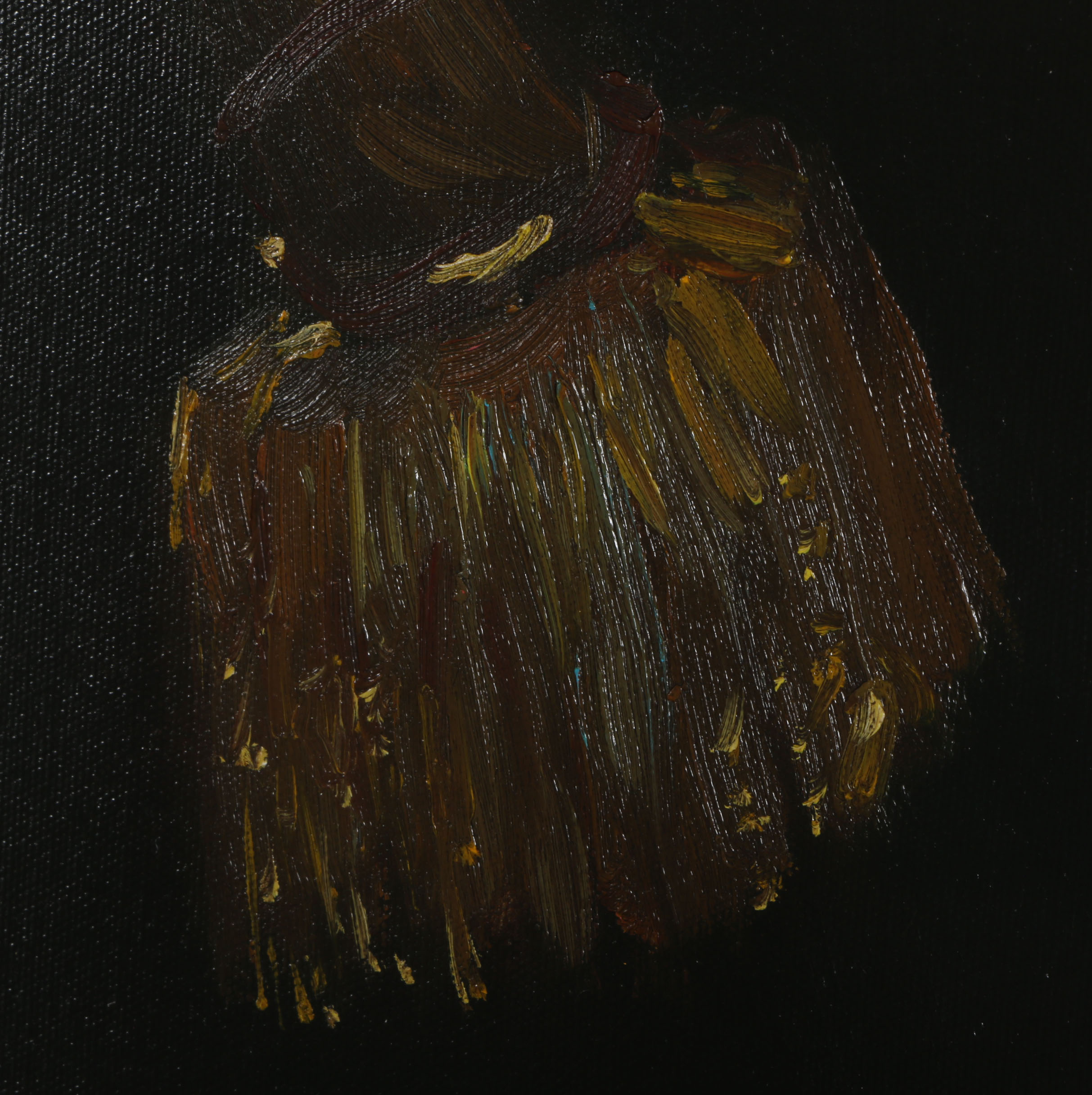 W. Moroni Oil on Canvas Portrait of a 19th Century Man