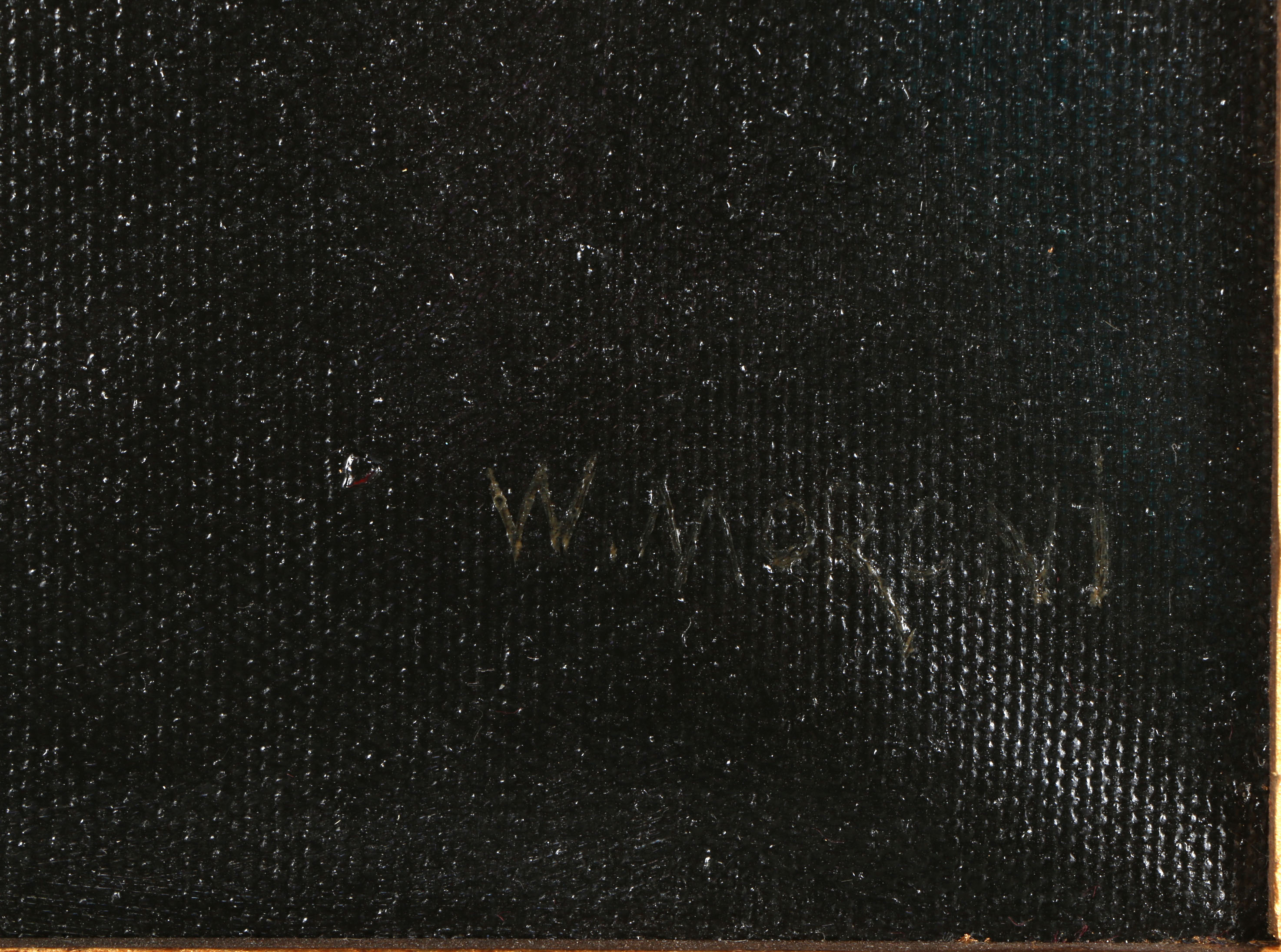 W. Moroni Oil on Canvas Portrait of a 19th Century Man