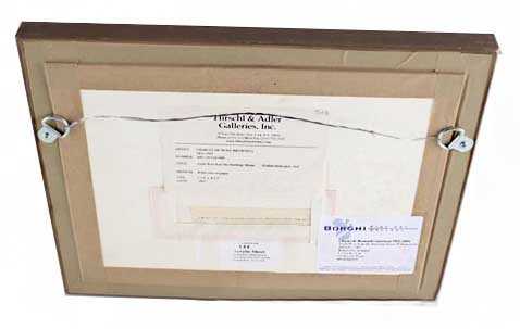 Charles DeWolf Brownell Watercolor Painting "South West from the Smelling-House"