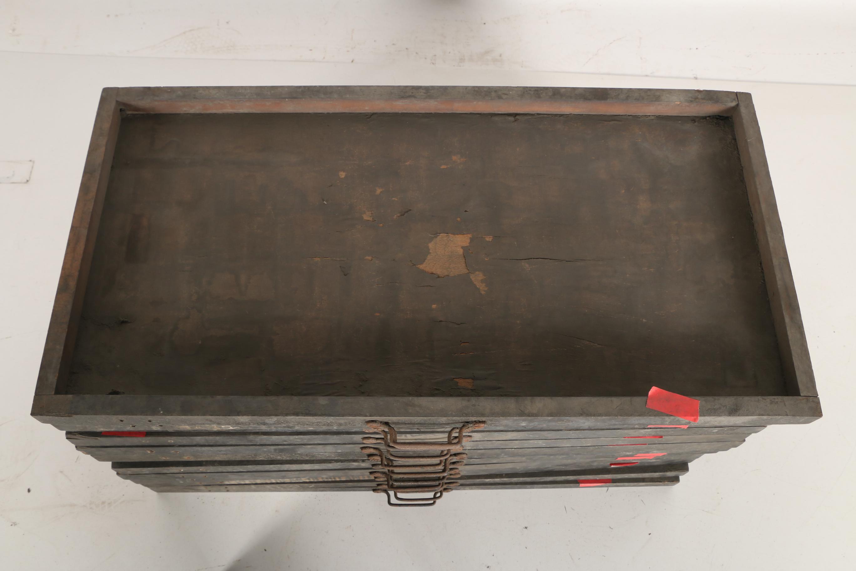 Collection Of Print Block Trays