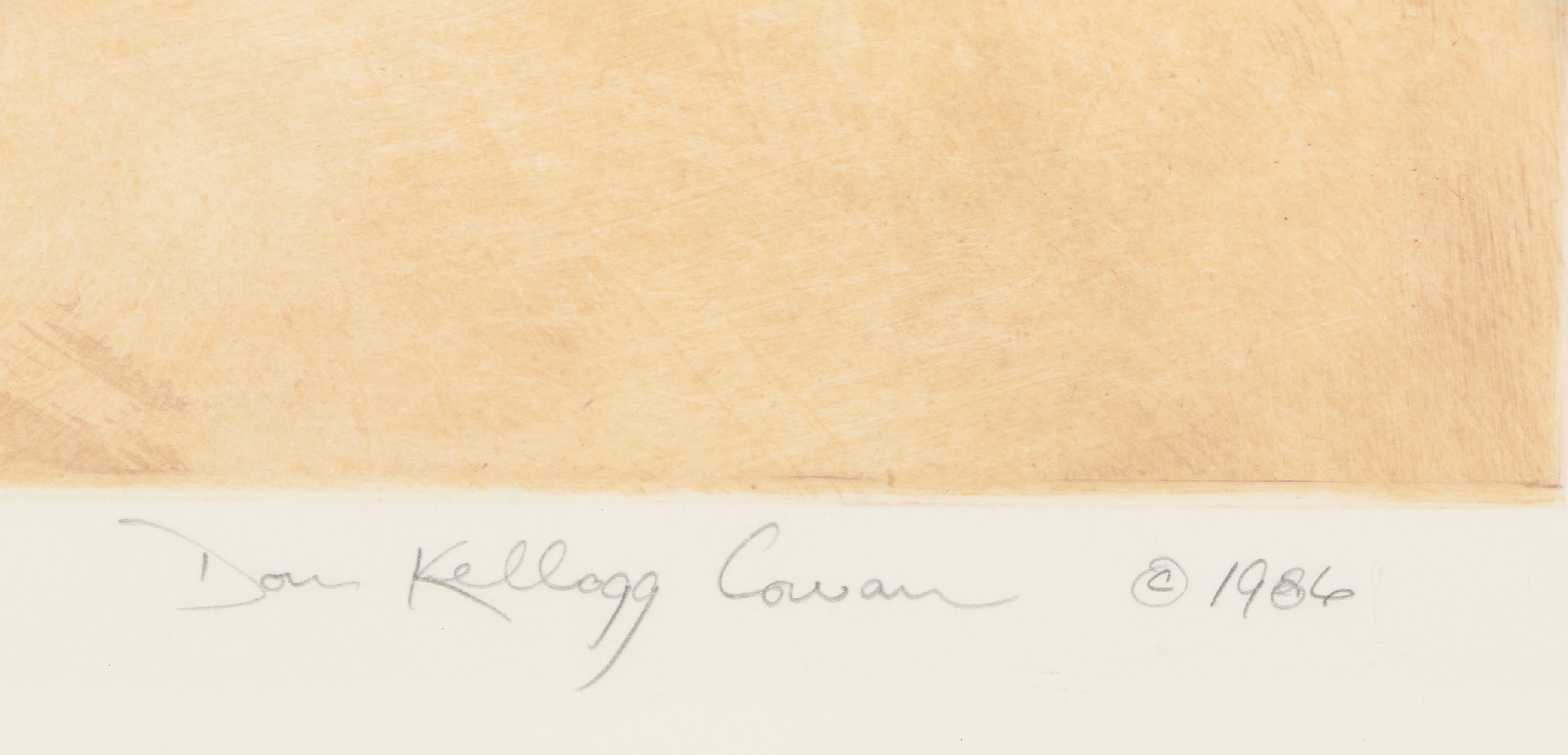 Dan Kellogg Cowan Artist Proof Lithograph "Terrain III"