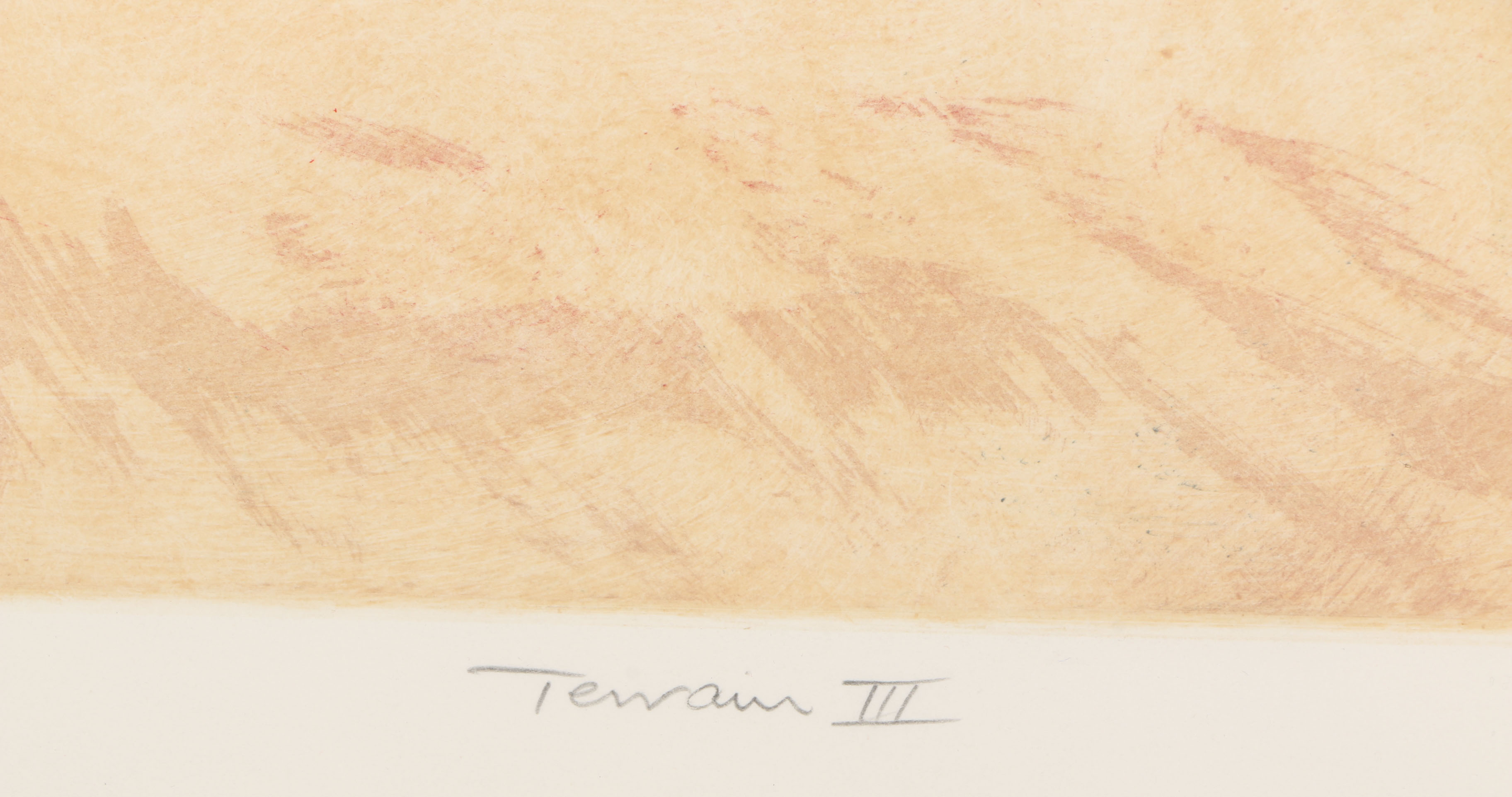 Dan Kellogg Cowan Artist Proof Lithograph "Terrain III"