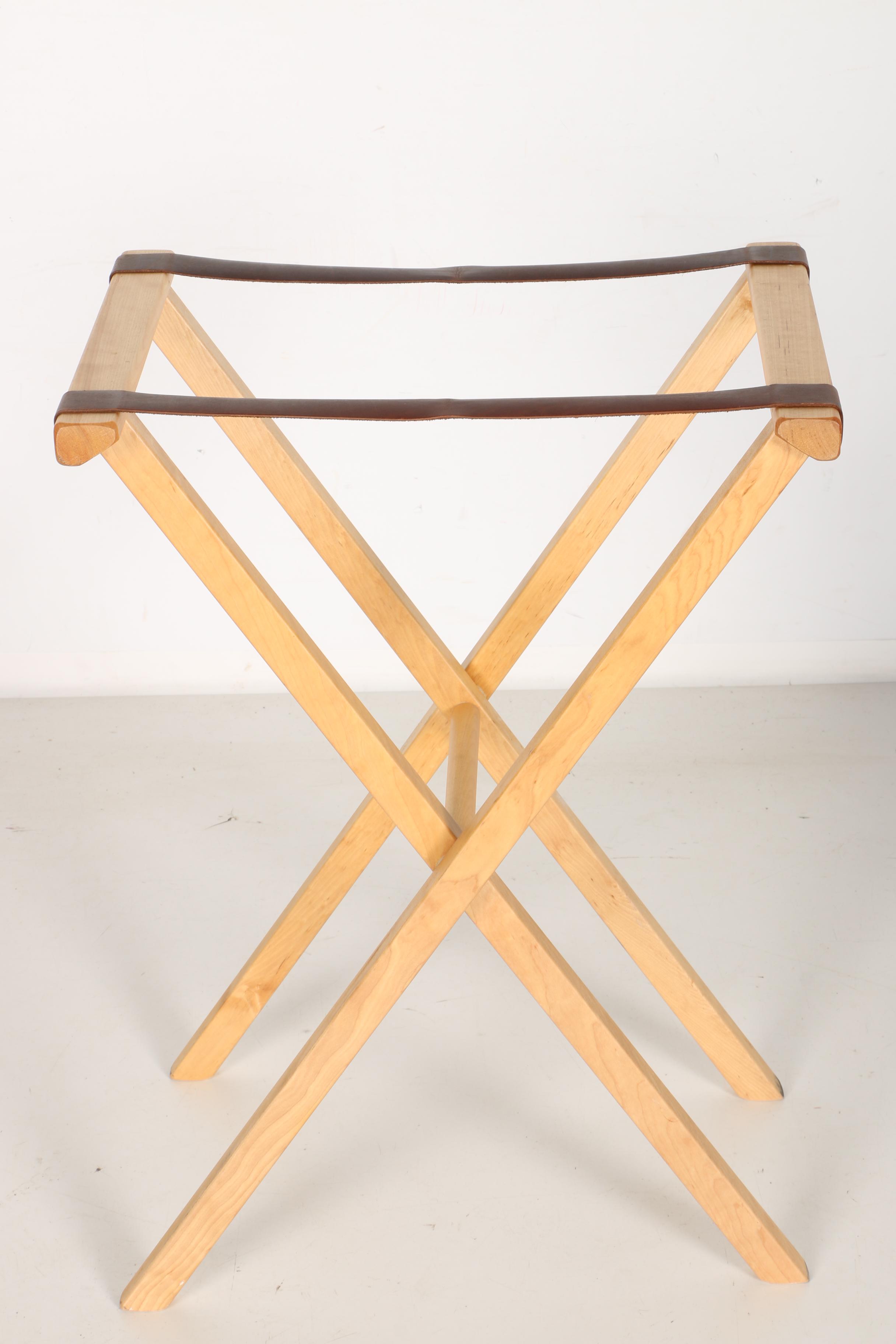 Vintage Walnut Butler's Tray Table