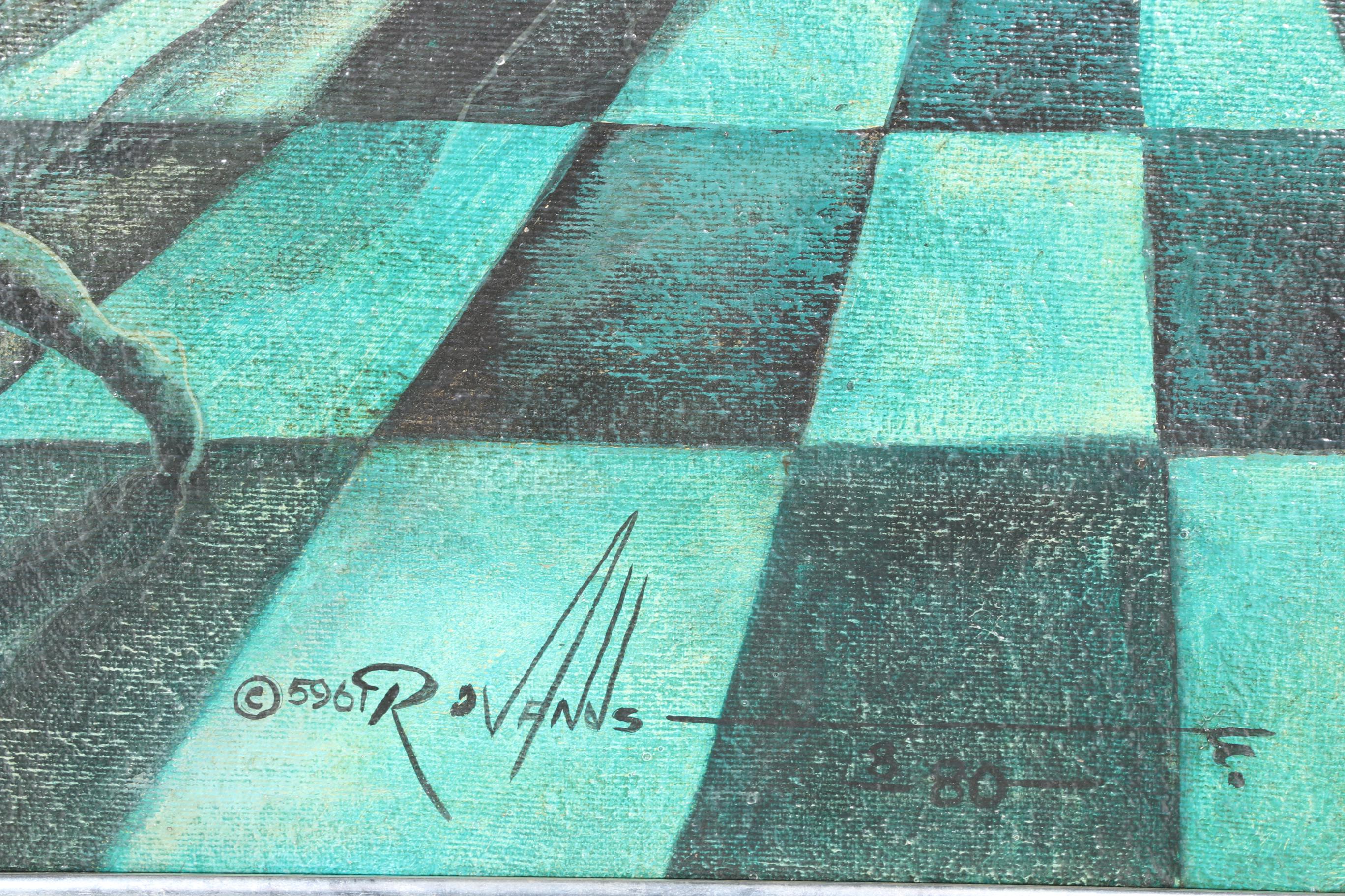 Oil on Canvas Surrealist Landscape