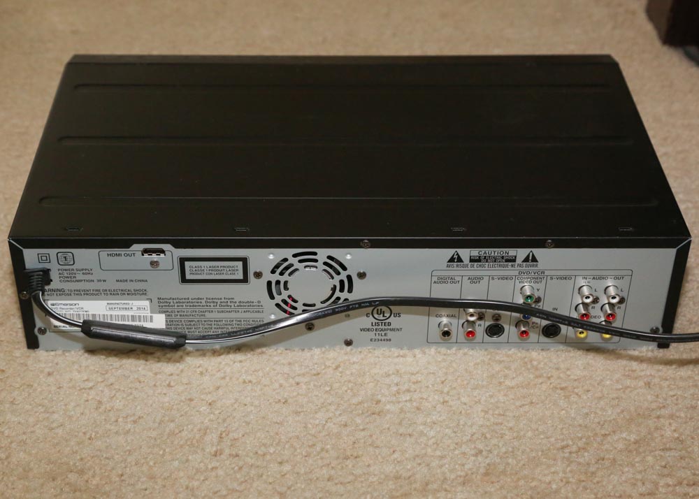 Emerson DVD Recorder and VHS Player