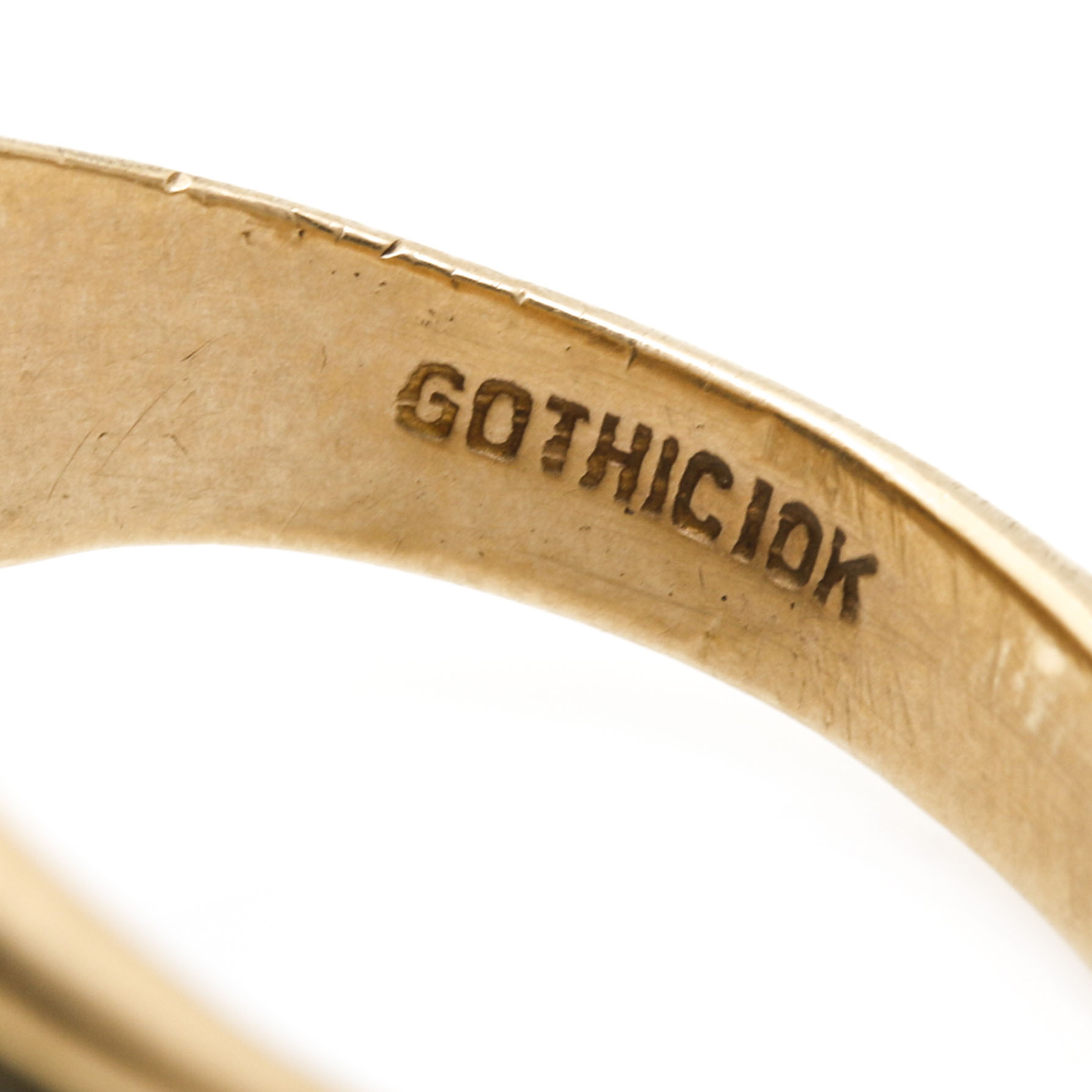 10K Yellow Gold Enamel Knights of Columbus 4th Degree Men's Ring