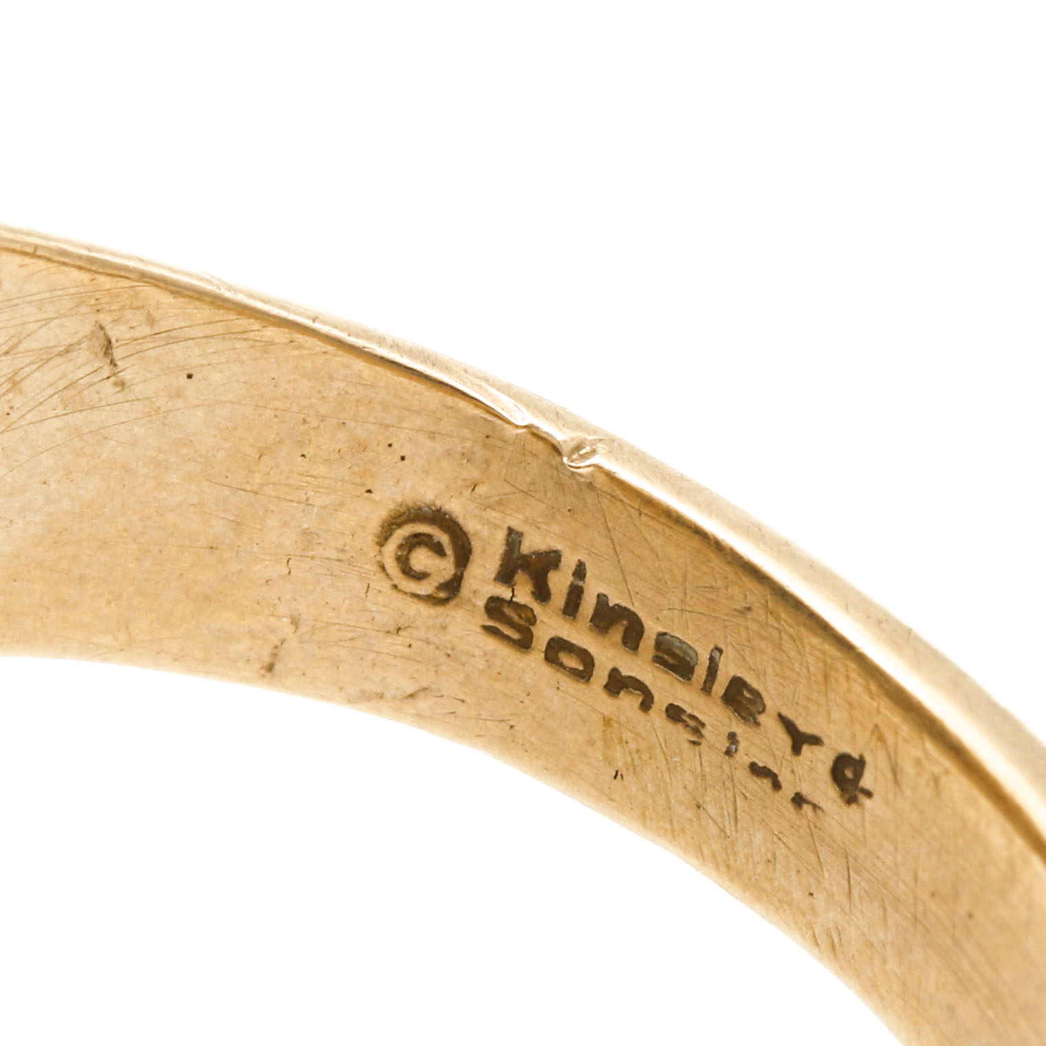 10K Yellow Gold Enamel Knights of Columbus 4th Degree Men's Ring