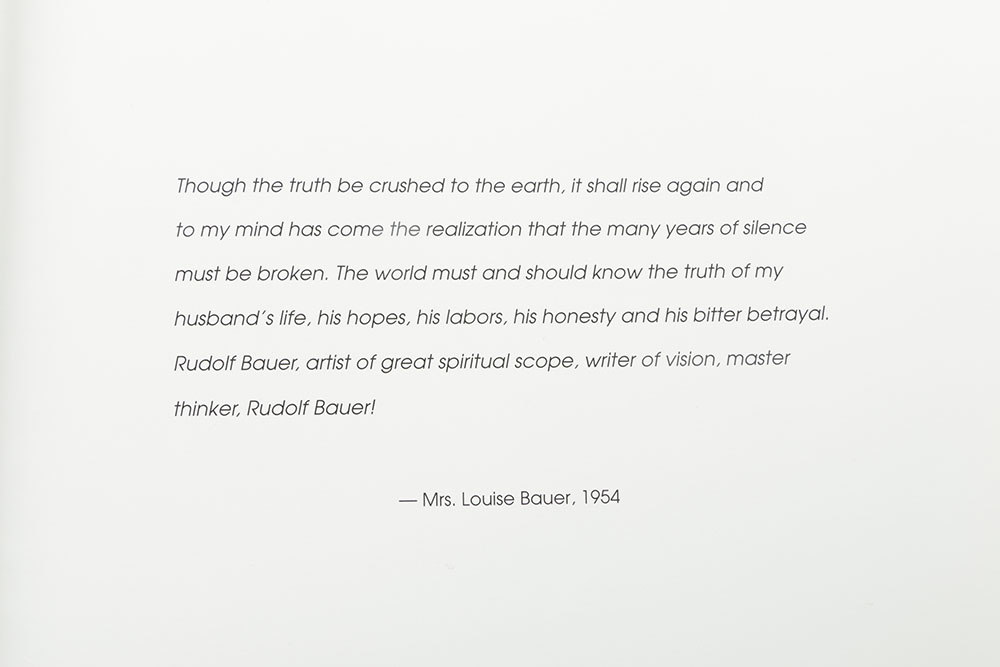 Rudolf Bauer Art Exhibition Catalog Weinstein Gallery 2007