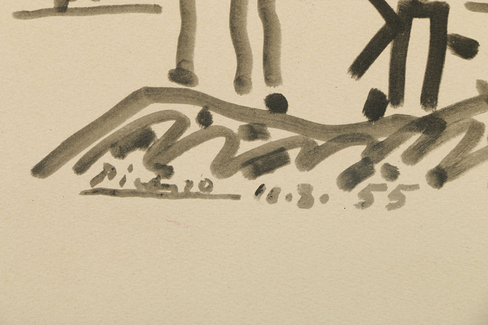 After Pablo Picasso Half Tone Print on Paper "Don Quixote"