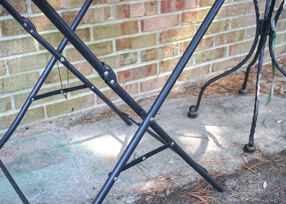 Black Metal Patio Side Tables