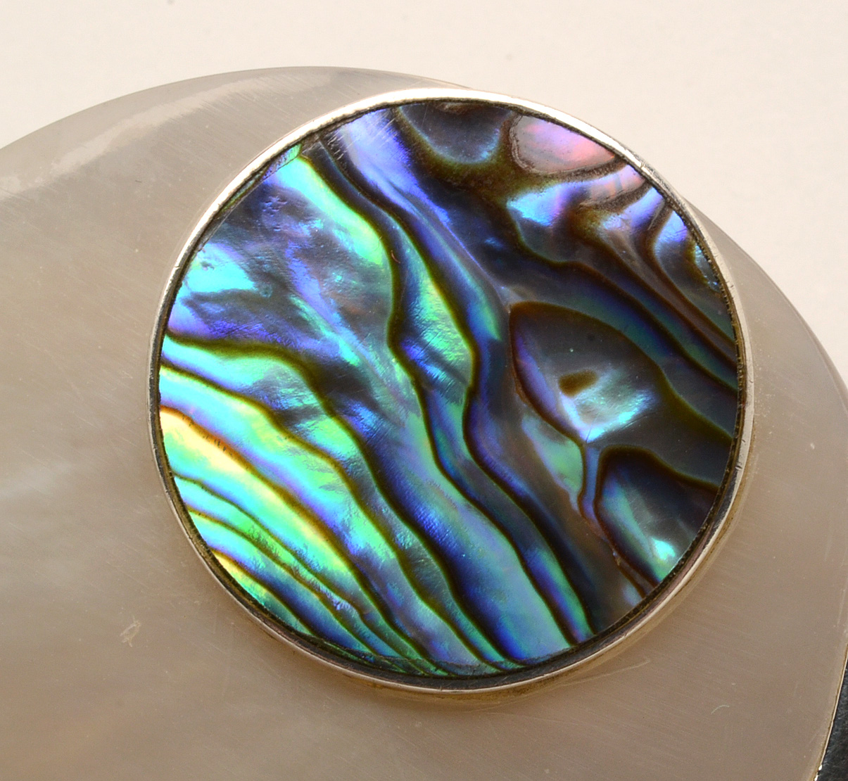 Devine Zurich Sterling Silver Abalone and Shell Pierced Earrings