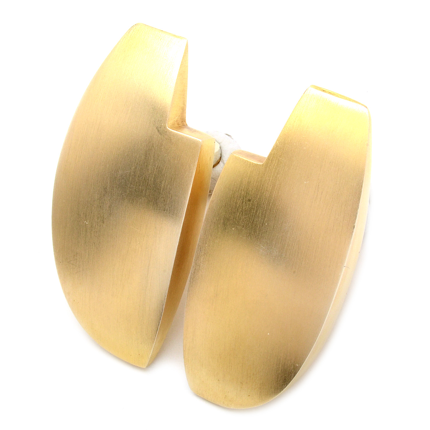 Tony Papp Sterling Silver Modern Clip-On Earrings in Gold Wash