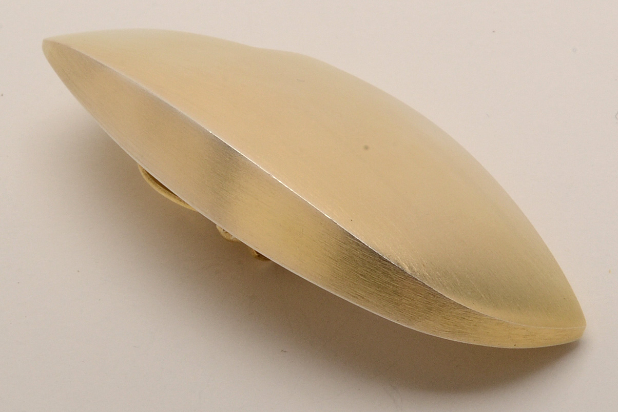 Tony Papp Sterling Silver Modern Clip-On Earrings in Gold Wash