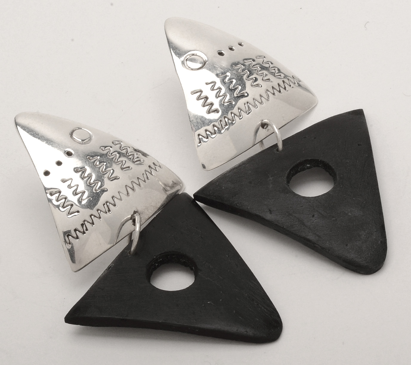 Group of Sterling Silver Pierced Earrings Including Laton