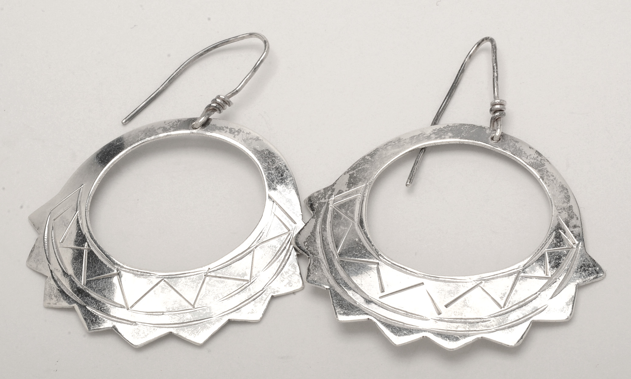 Group of Sterling Silver Pierced Earrings Including Laton