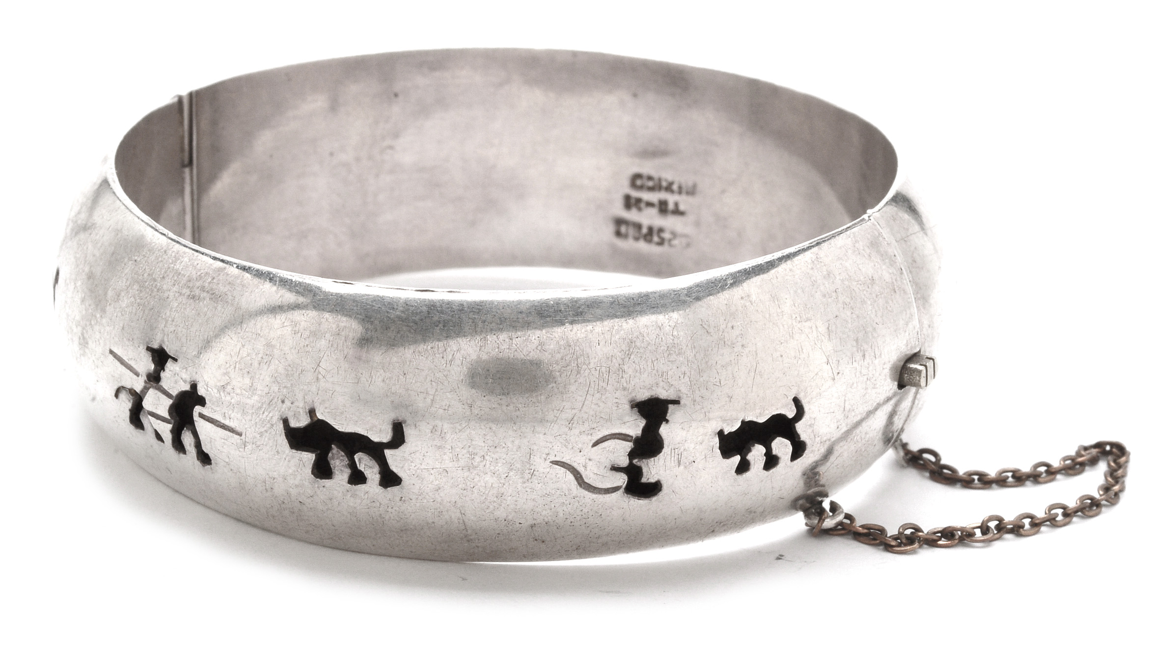 Vintage Taxco Mexico Sterling Silver Storyteller Bracelet