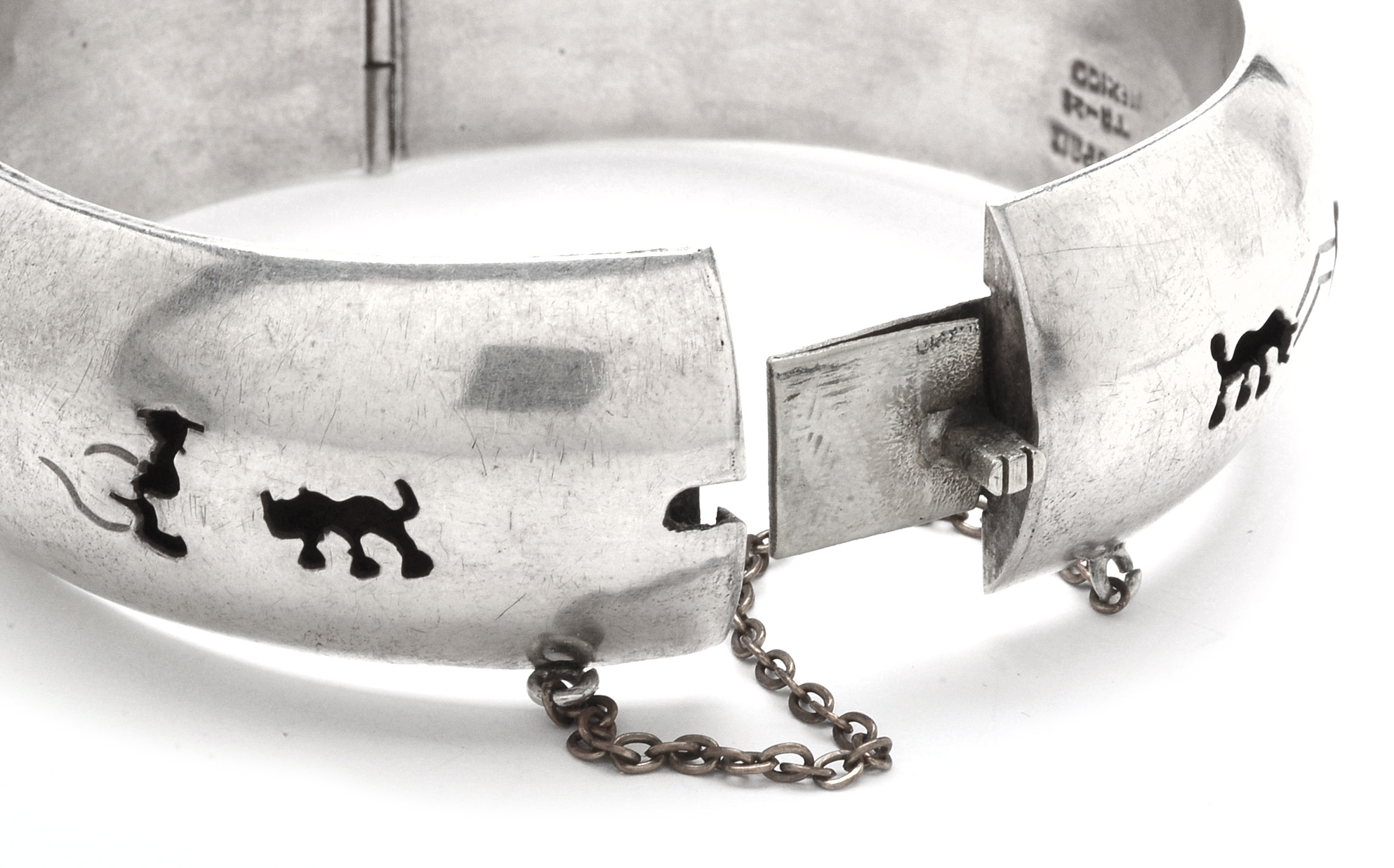 Vintage Taxco Mexico Sterling Silver Storyteller Bracelet