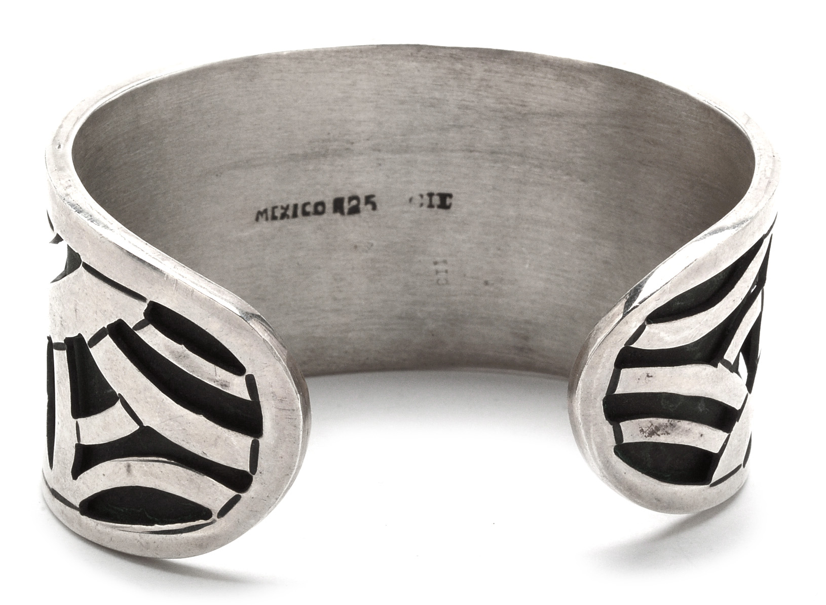 Vintage Mexican Sterling Silver Cuff Bracelet