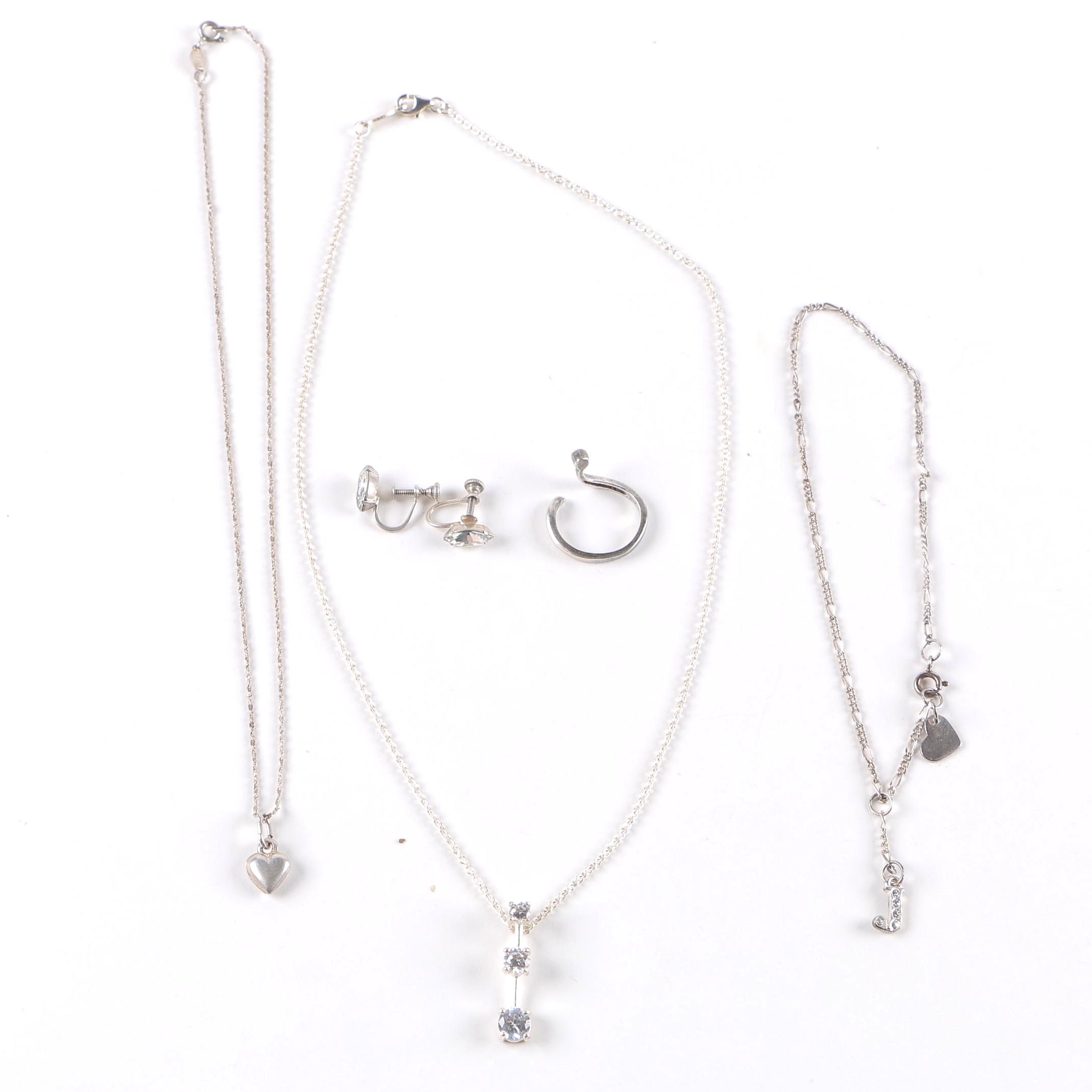 Assortment of Sterling Silver Jewelry