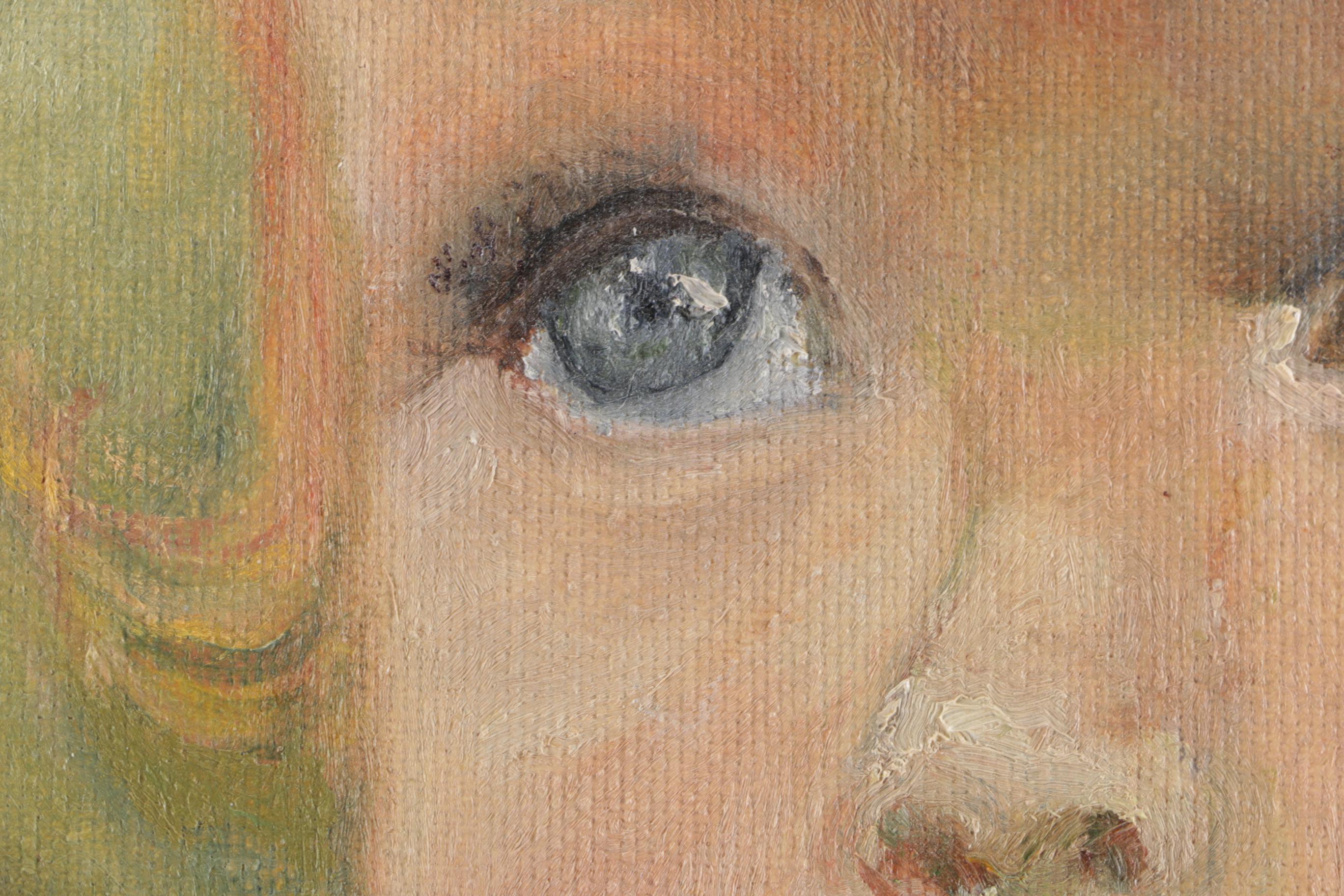 Shirley Schwartz Oil Painting on Canvas of Child