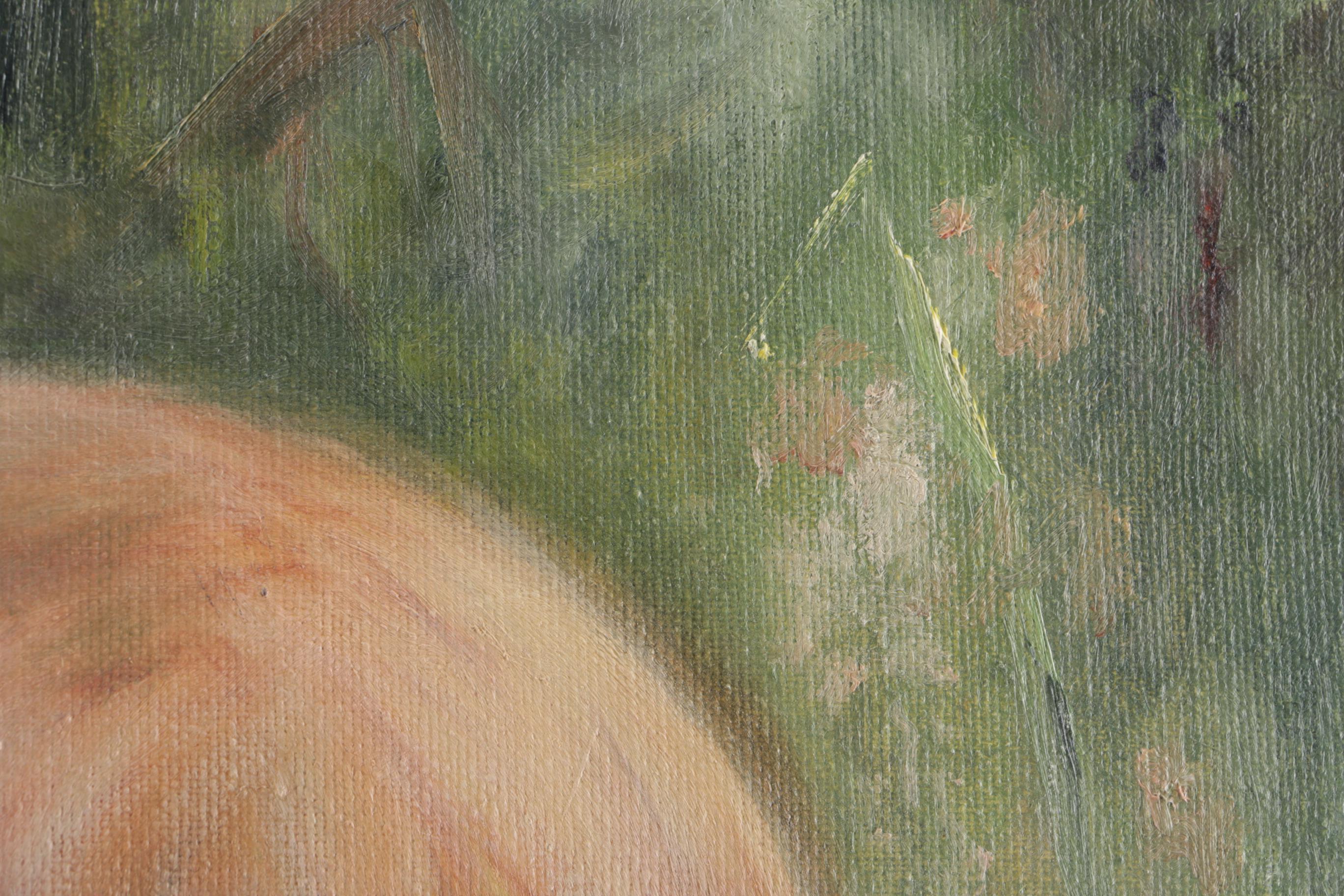 Shirley Schwartz Oil Painting on Canvas of Child