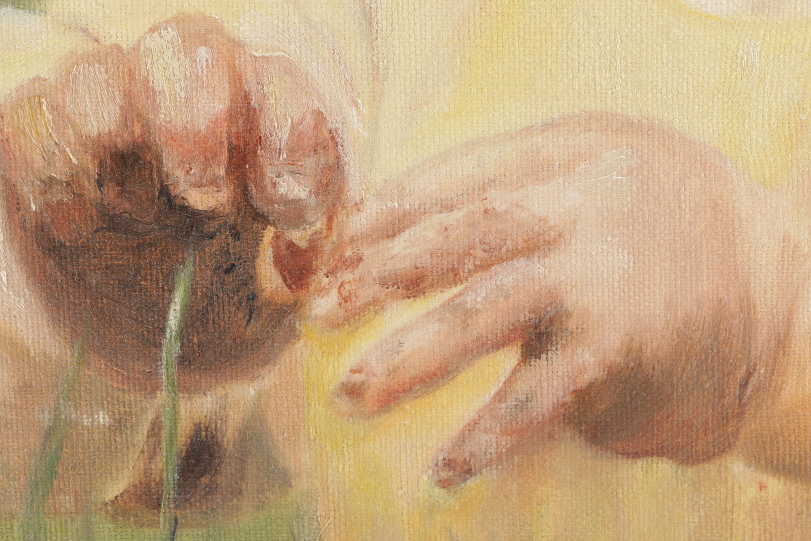 Shirley Schwartz Oil Painting on Canvas of Child