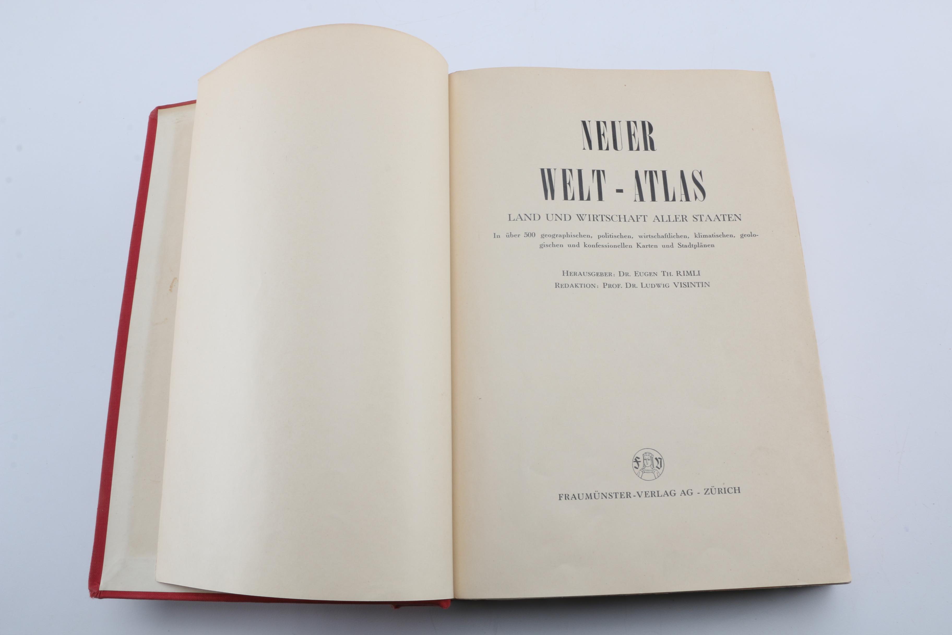 "Neuer Welt-Atlas" by Dr. Eugen Th. Rimli